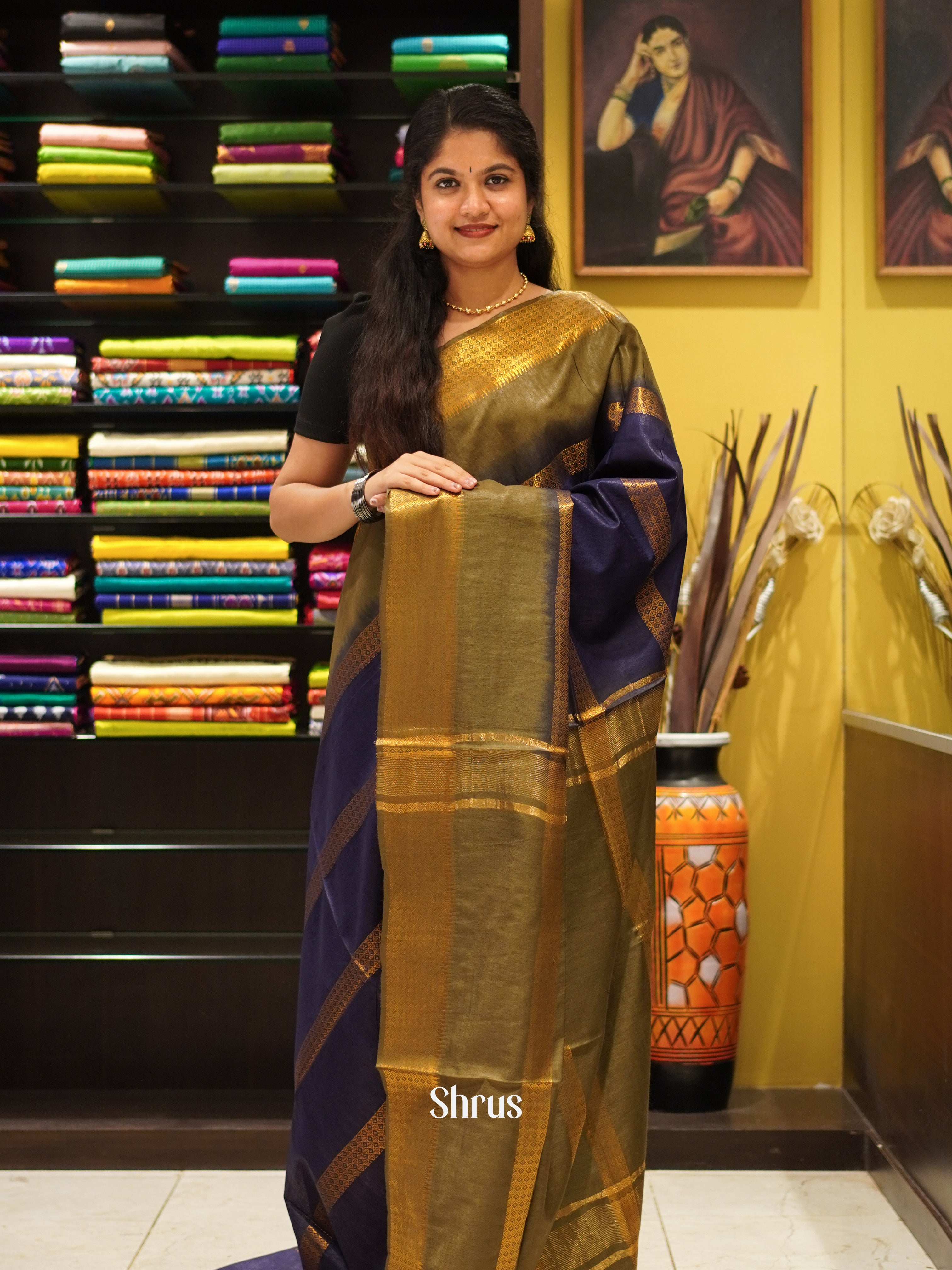 CDS29682 - Semi Tussar Saree - Shop on ShrusEternity.com