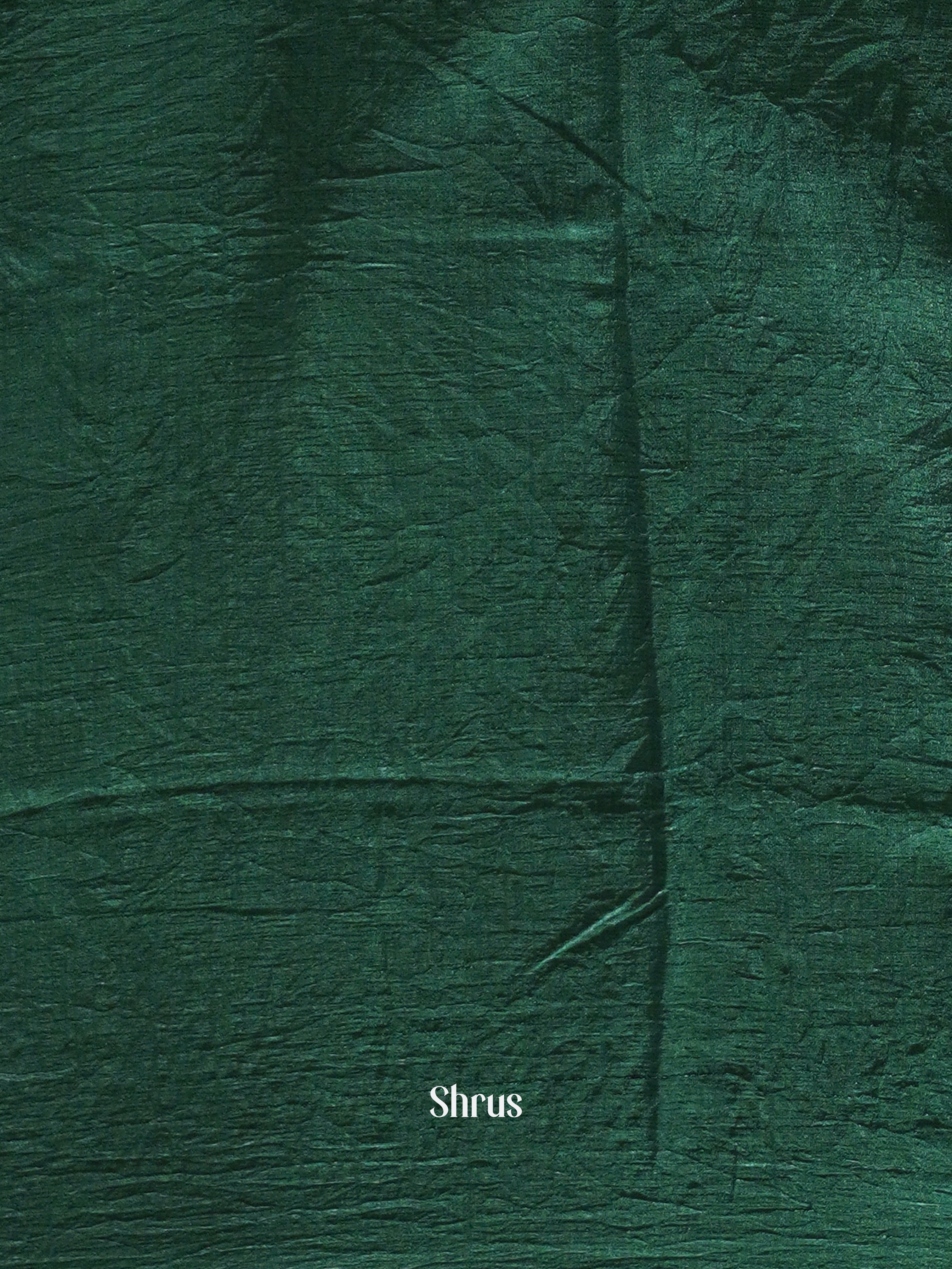 Green(Single Tone) - Semi Kantha Saree - Shop on ShrusEternity.com