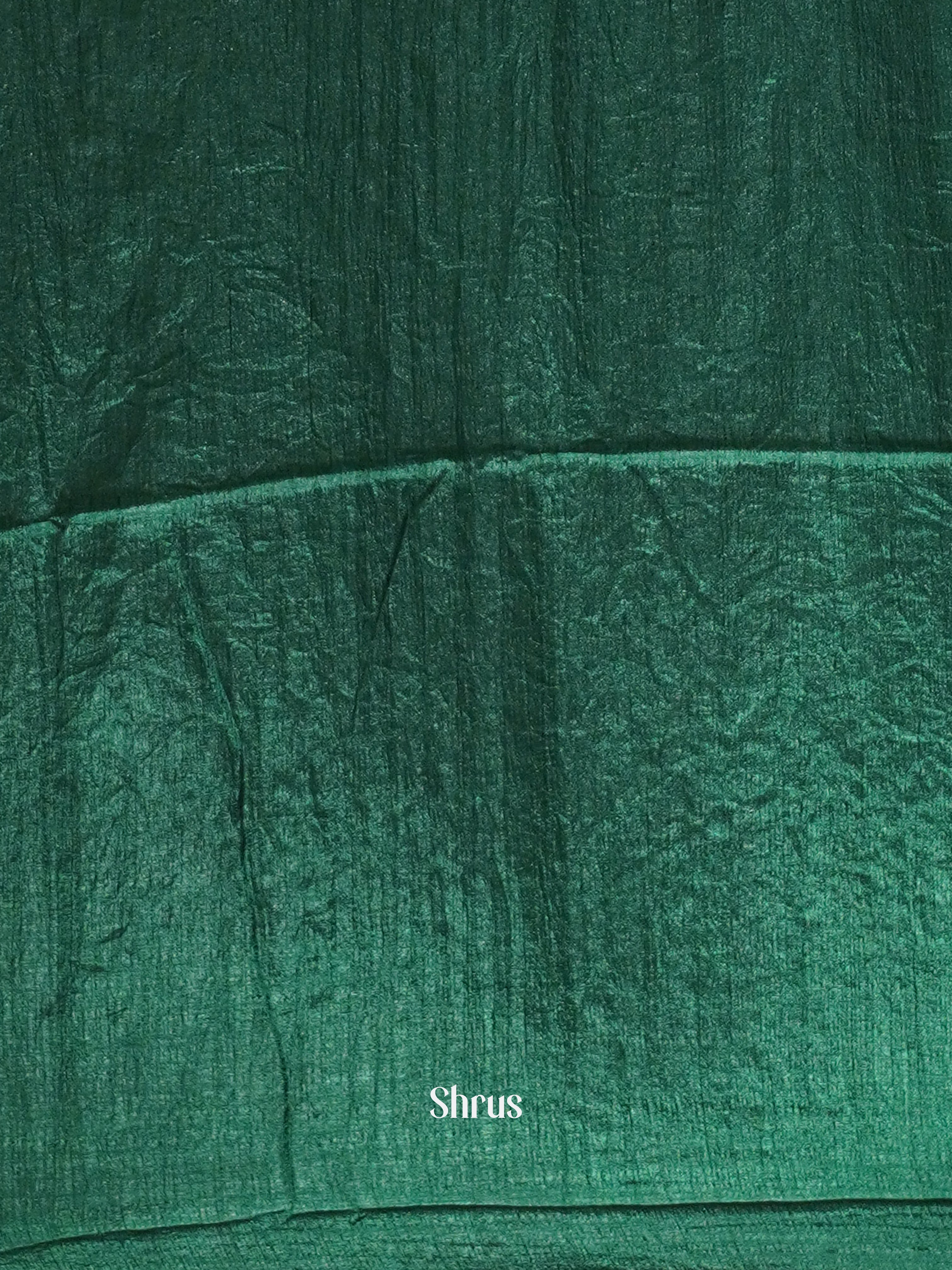 Green(Single Tone)- Semi Kantha Saree - Shop on ShrusEternity.com