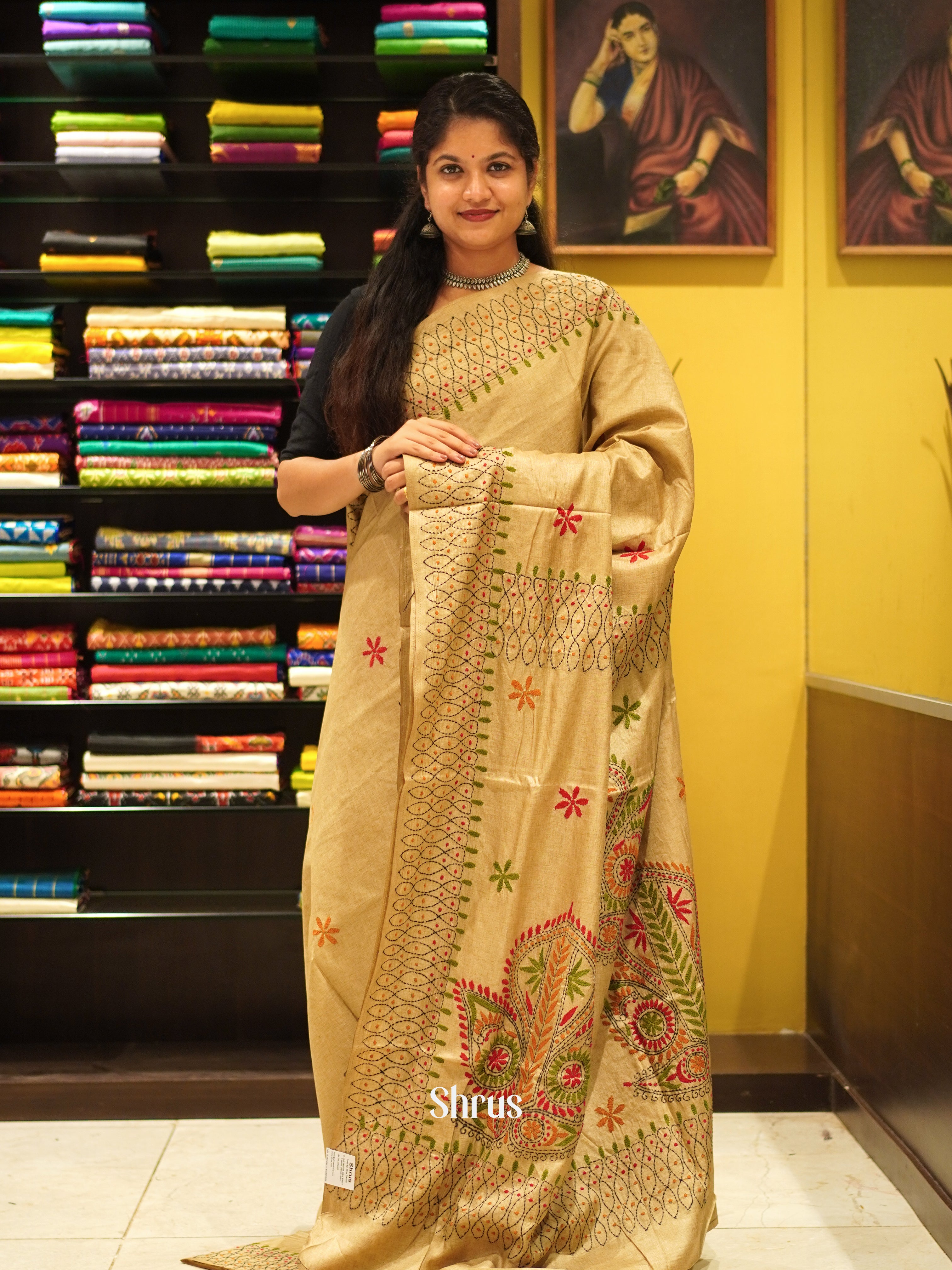 CDS29911 - Semi Kantha Saree - Shop on ShrusEternity.com