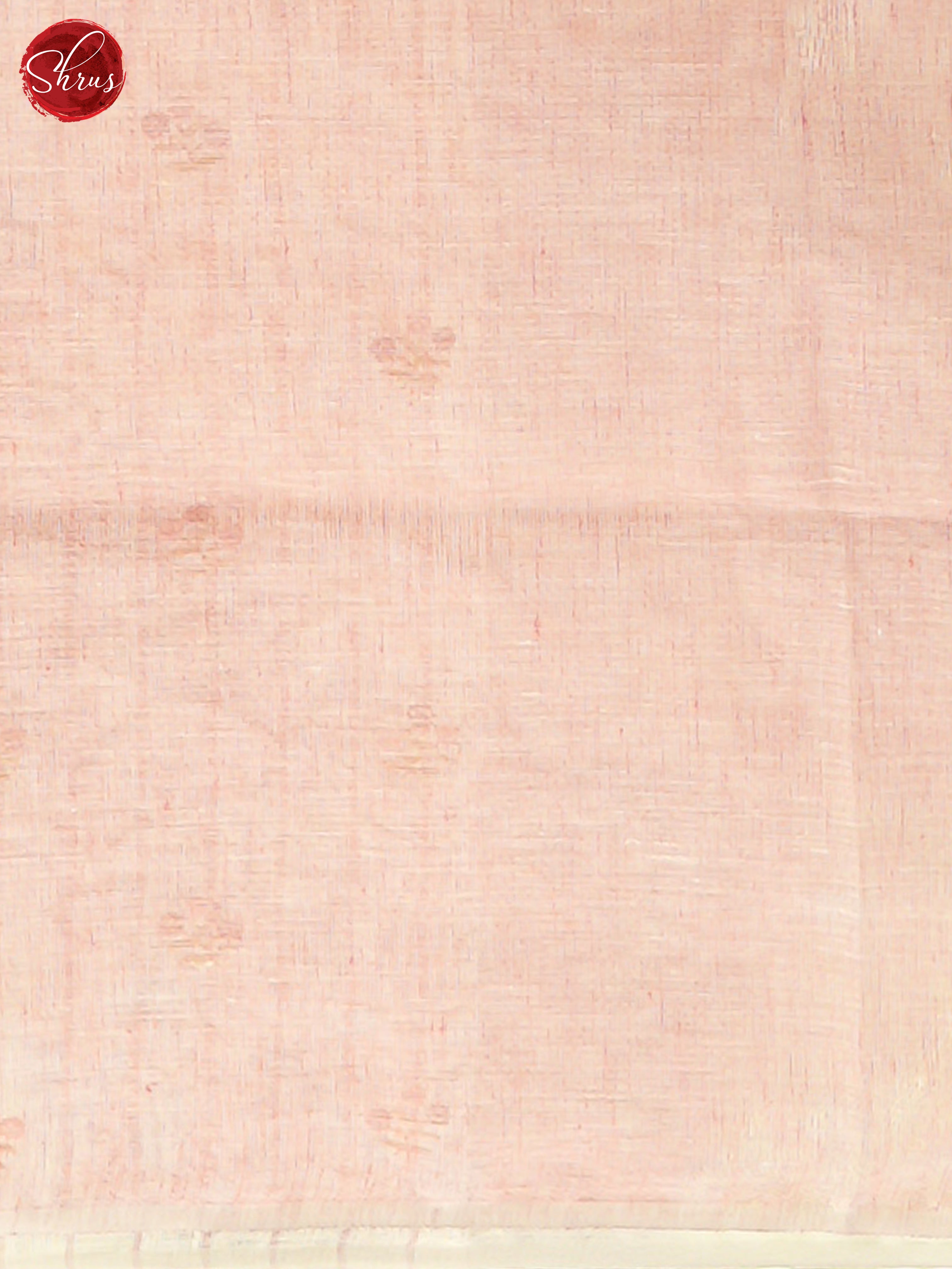 Cream & Pink - Linen Saree