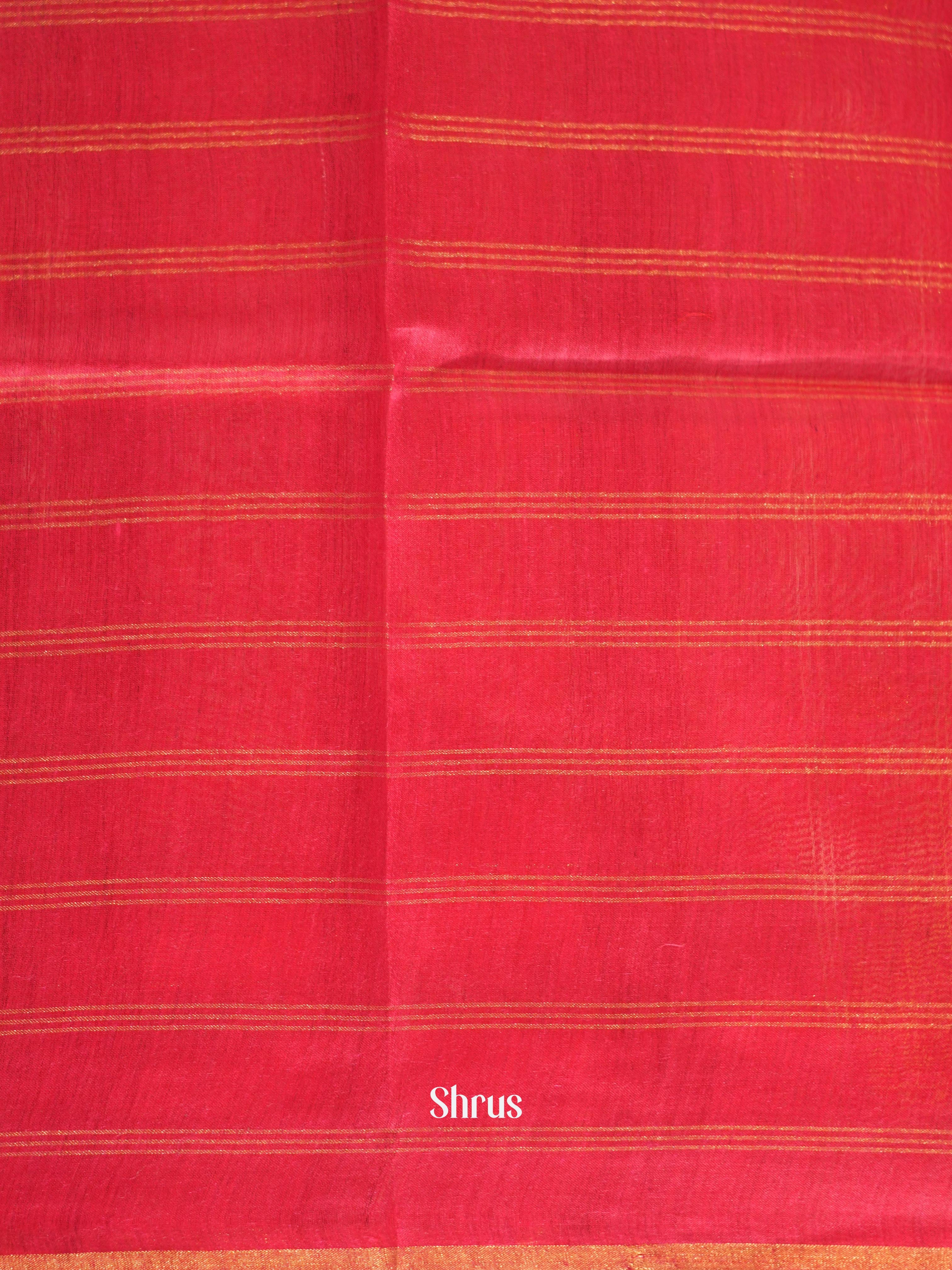 Red(Single Tone)- Tussar Saree