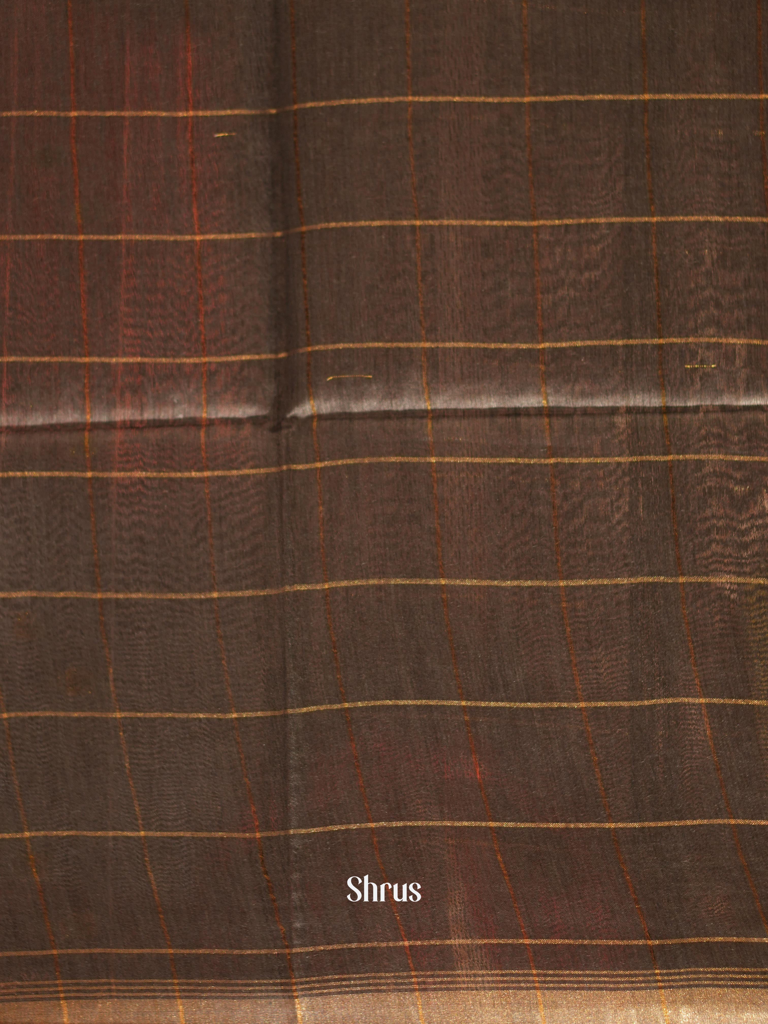 Black(Single Tone) - Tussar Saree