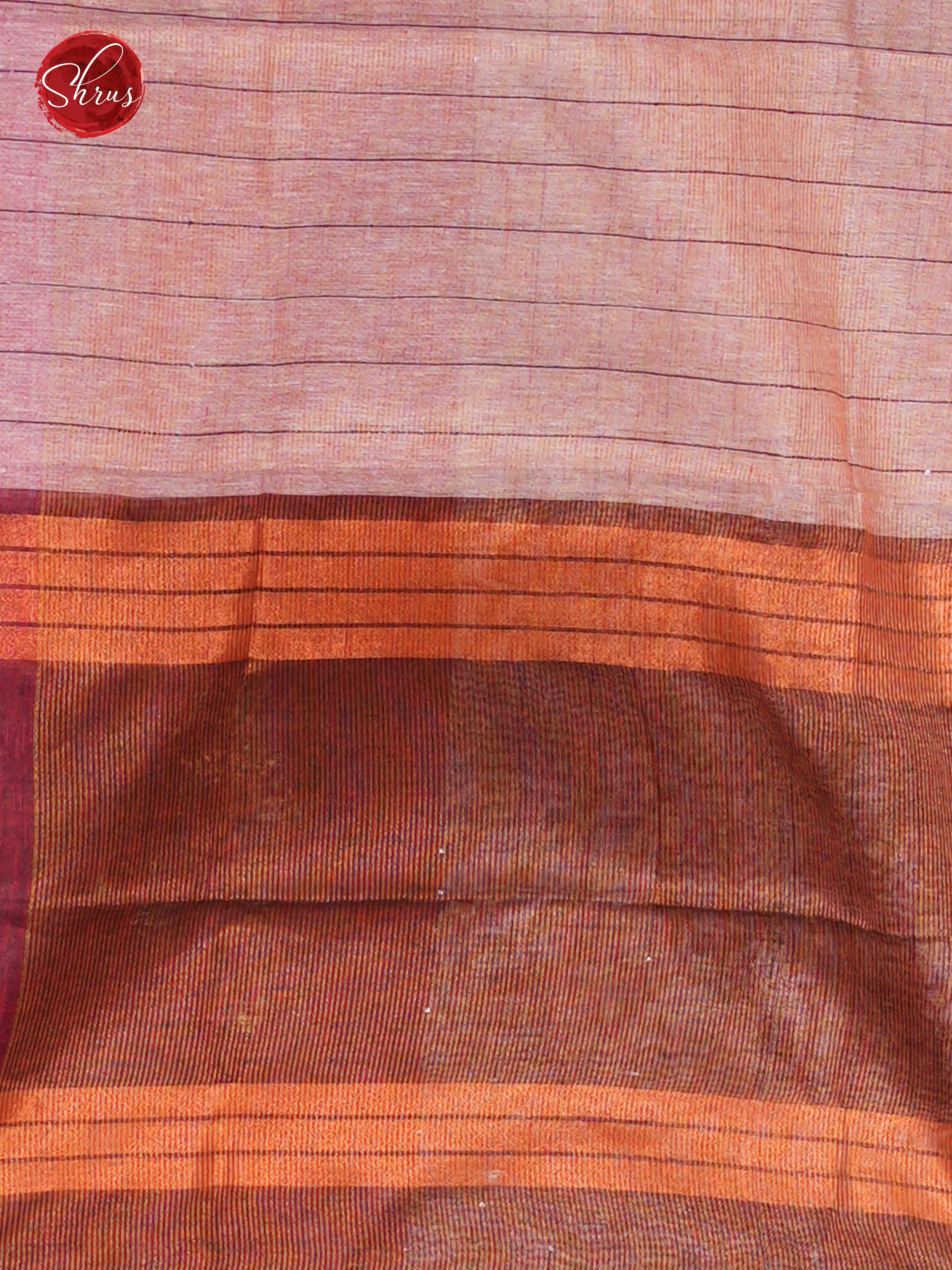 Pink & Maroon - Linen Saree - Shop on ShrusEternity.com