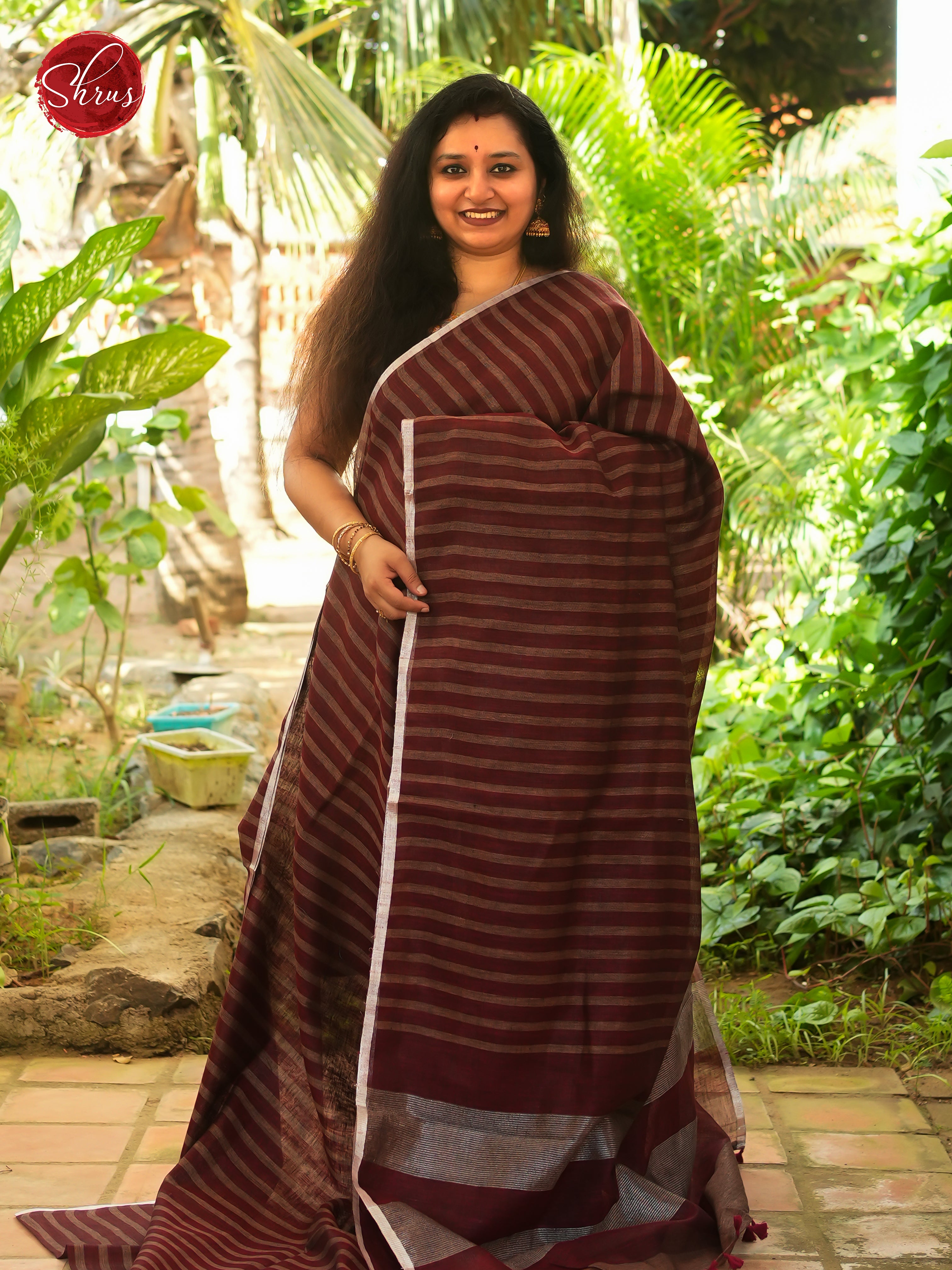 CDS30129 - Linen Saree Saree - Shop on ShrusEternity.com