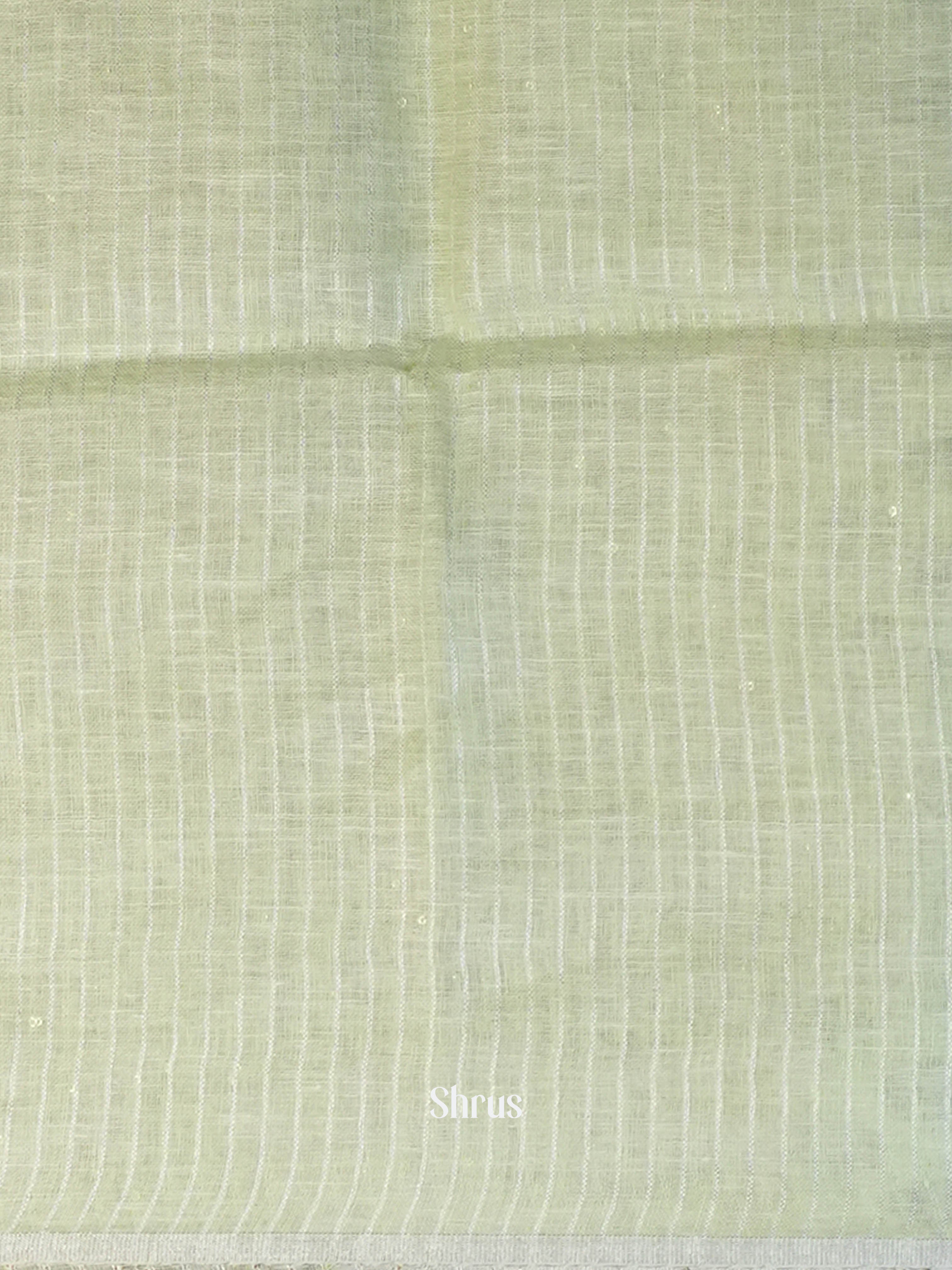 Light Green  - Linen Saree Saree