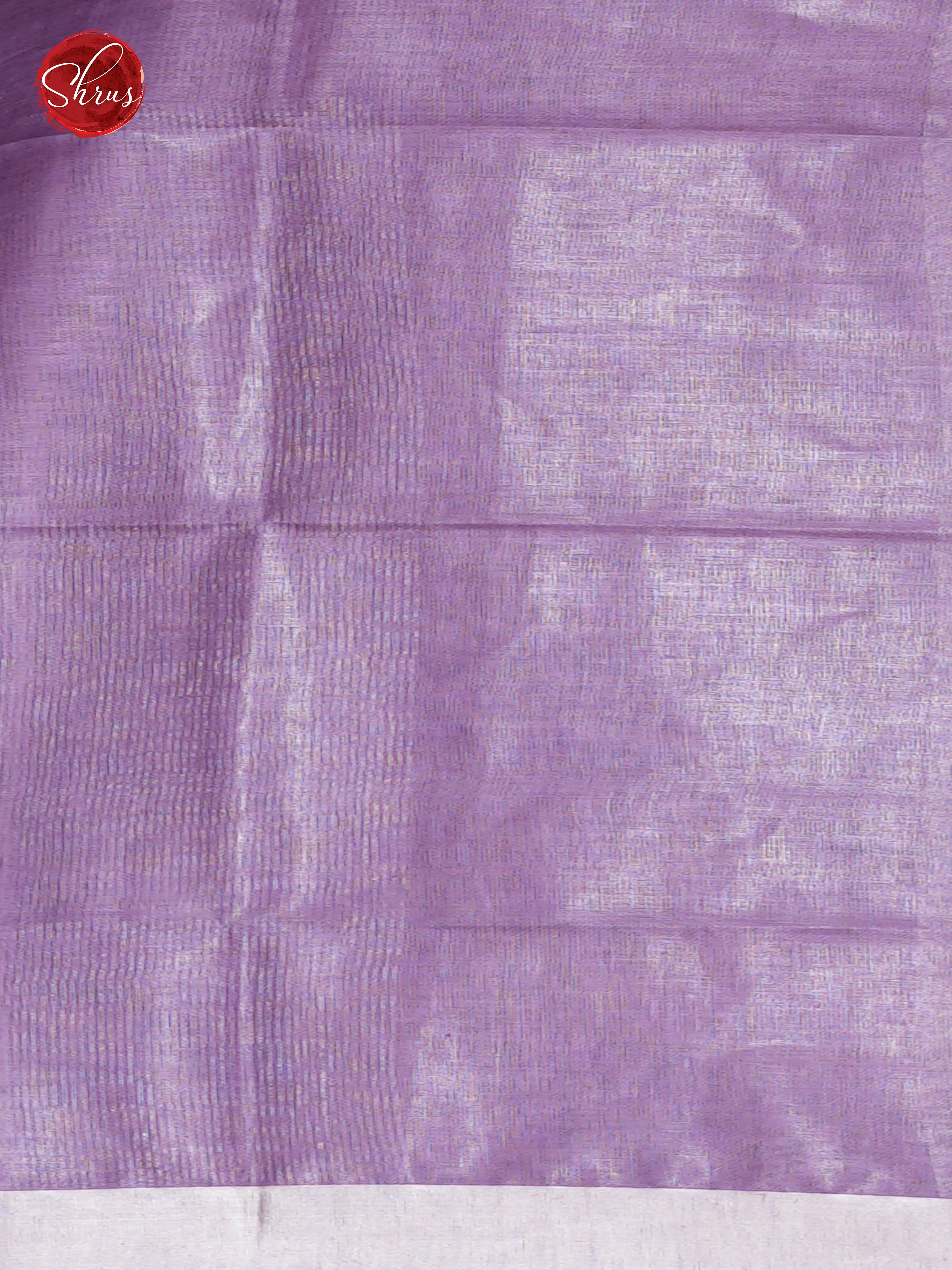 Cream & Lavender - Linen Saree - Shop on ShrusEternity.com