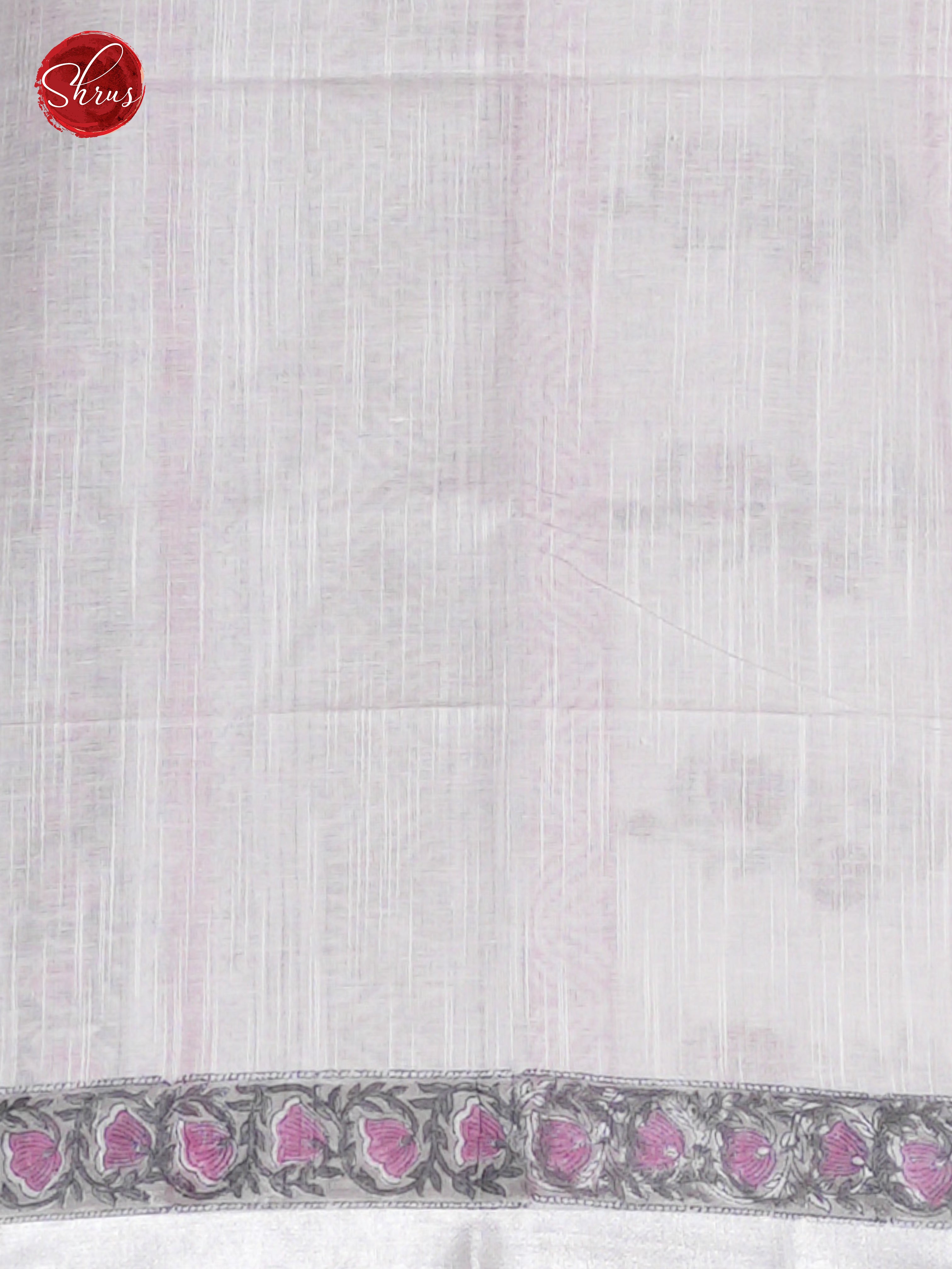 Grey & White - Linen Saree - Shop on ShrusEternity.com