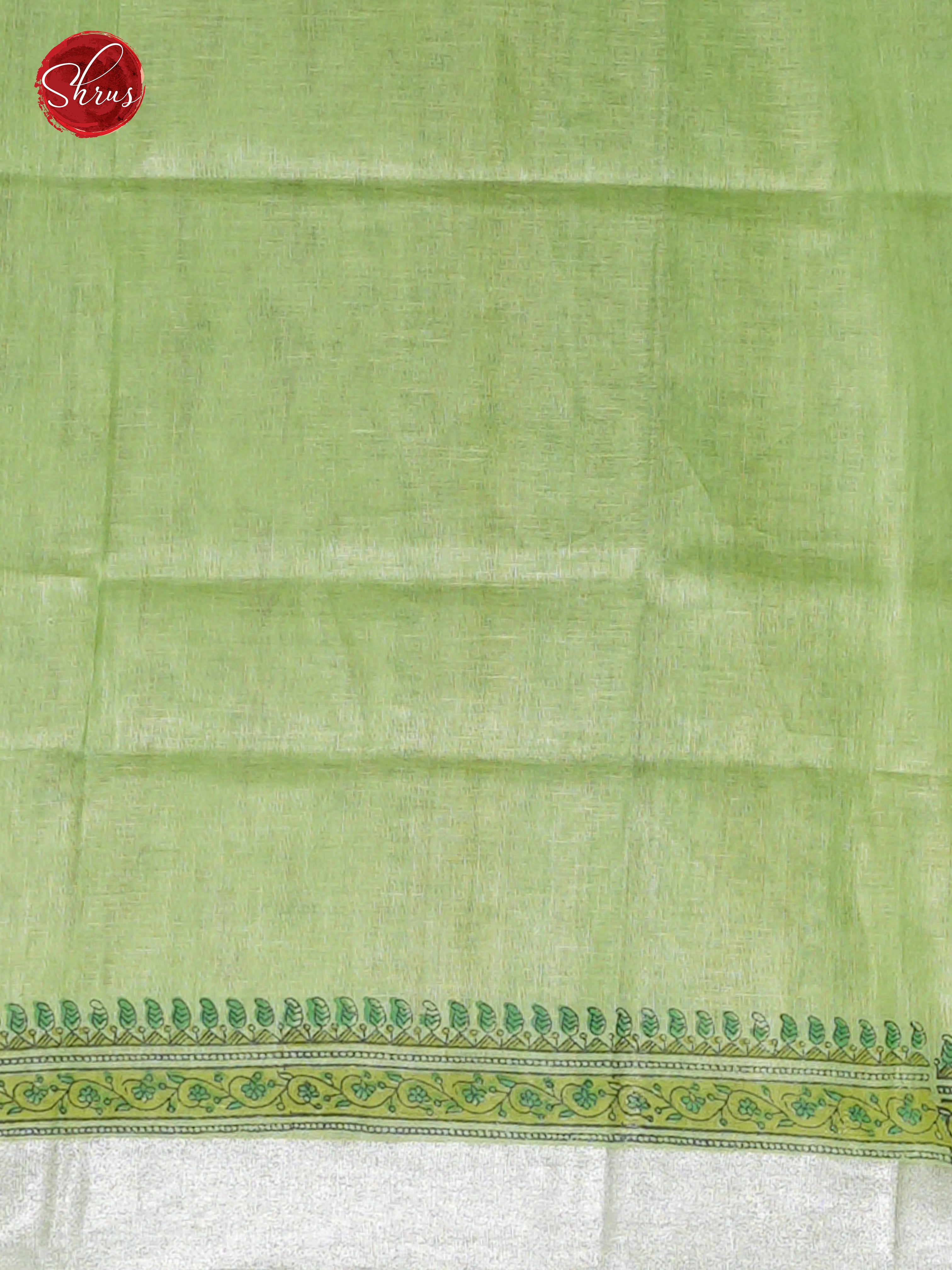 Green(Single Tone) - Linen Saree - Shop on ShrusEternity.com