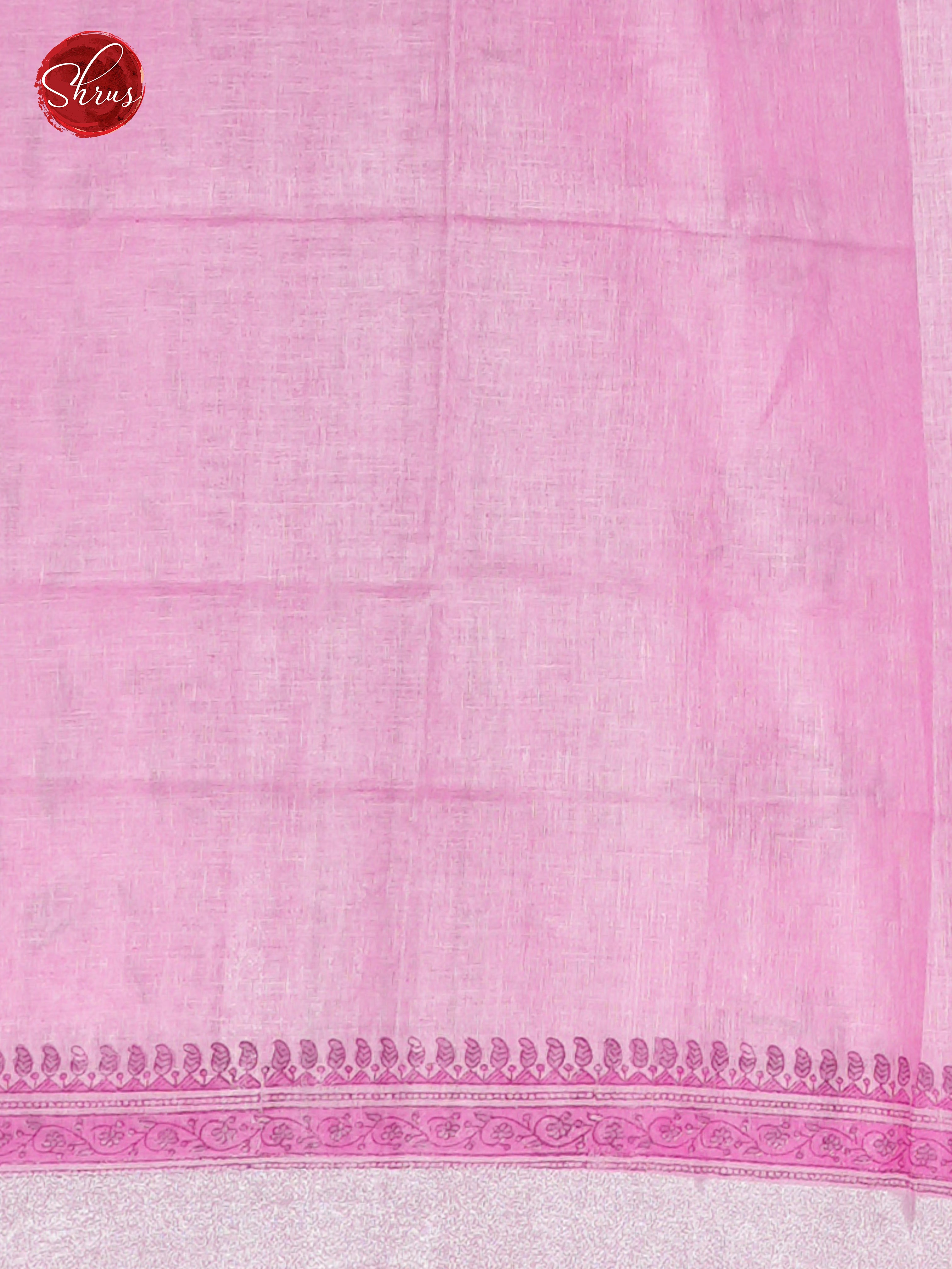 Pink(Single Tone) - Linen Saree - Shop on ShrusEternity.com