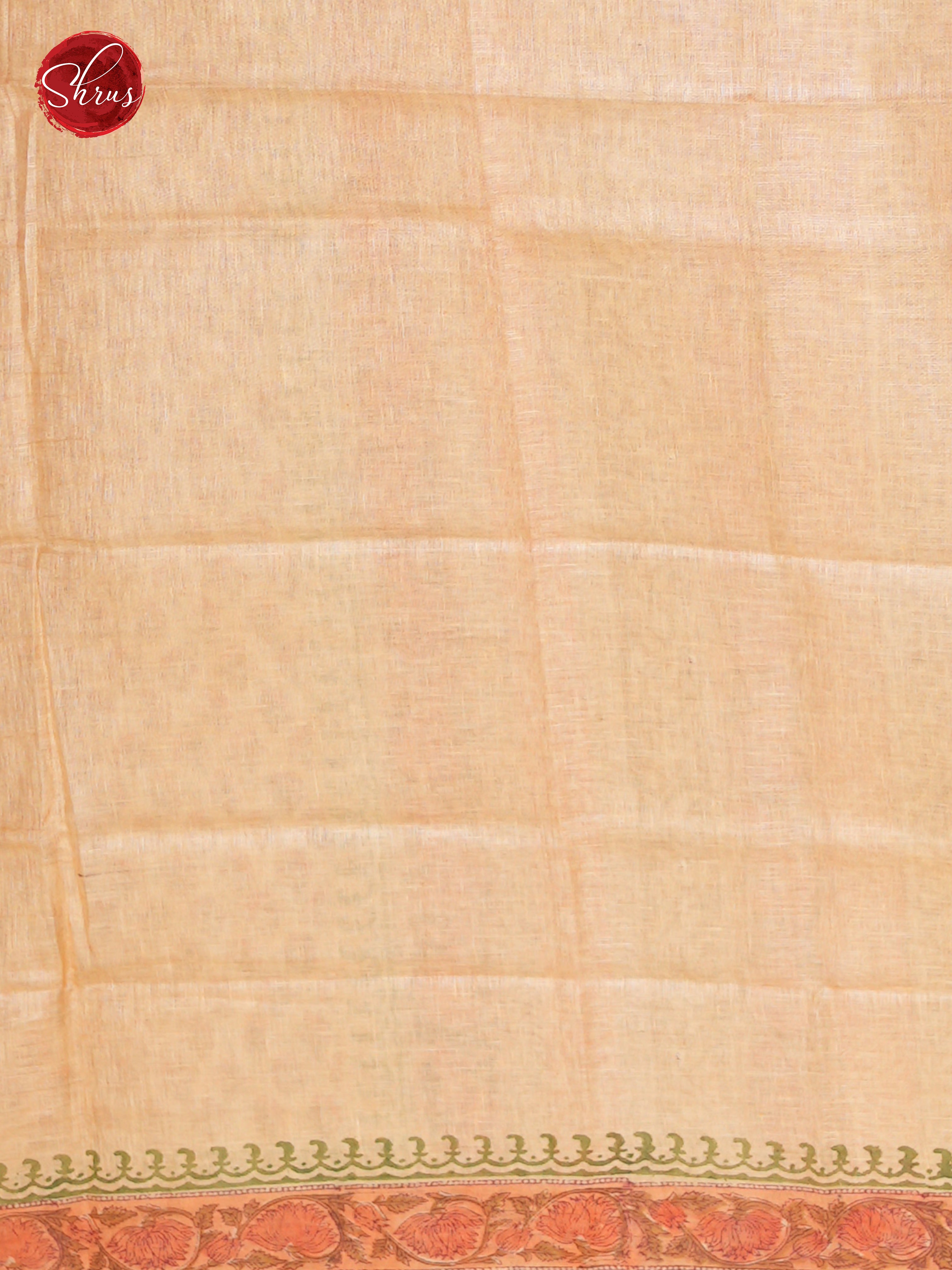 Pale Orange - Linen Saree - Shop on ShrusEternity.com