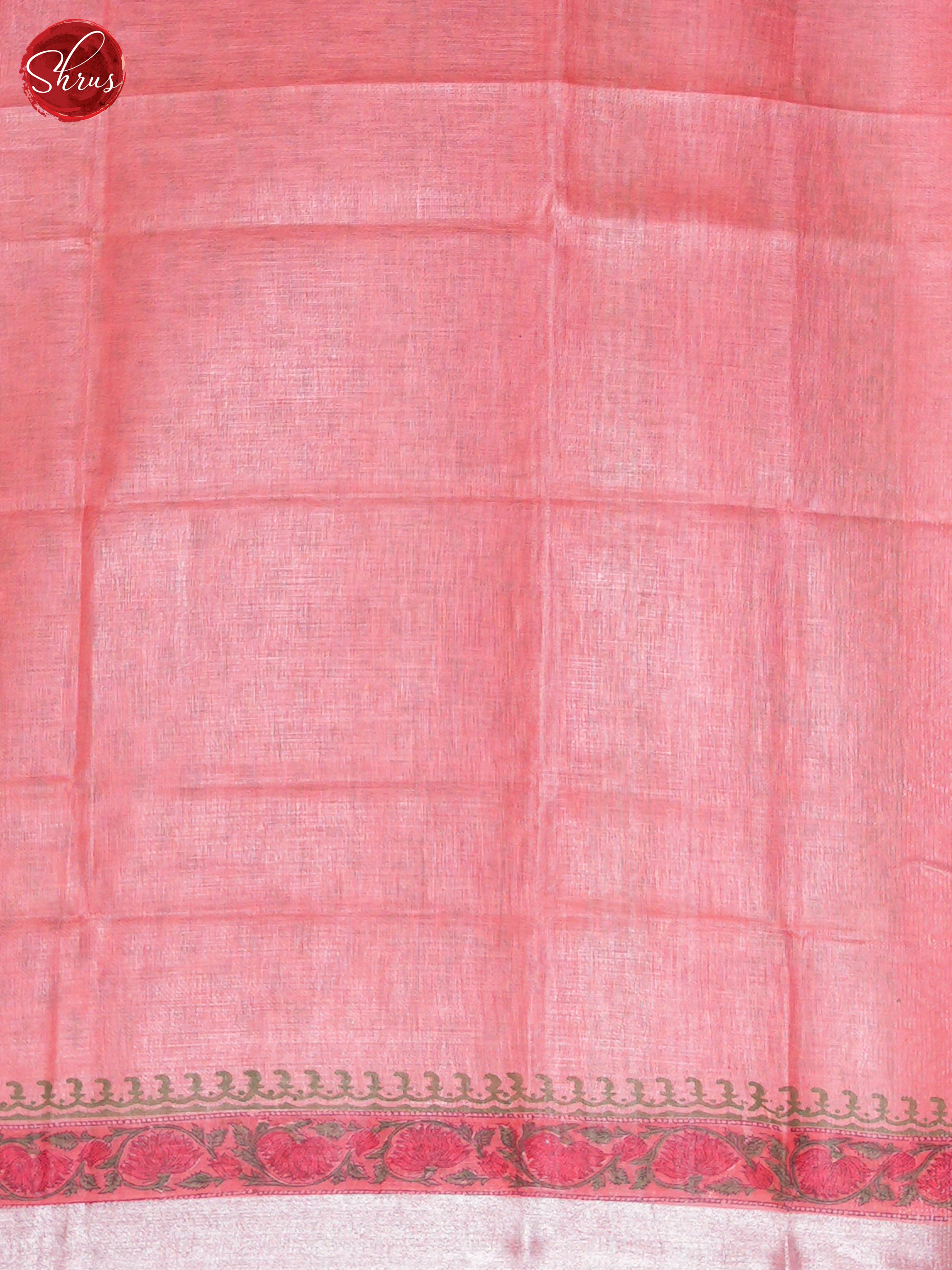 Pink - Linen Saree - Shop on ShrusEternity.com