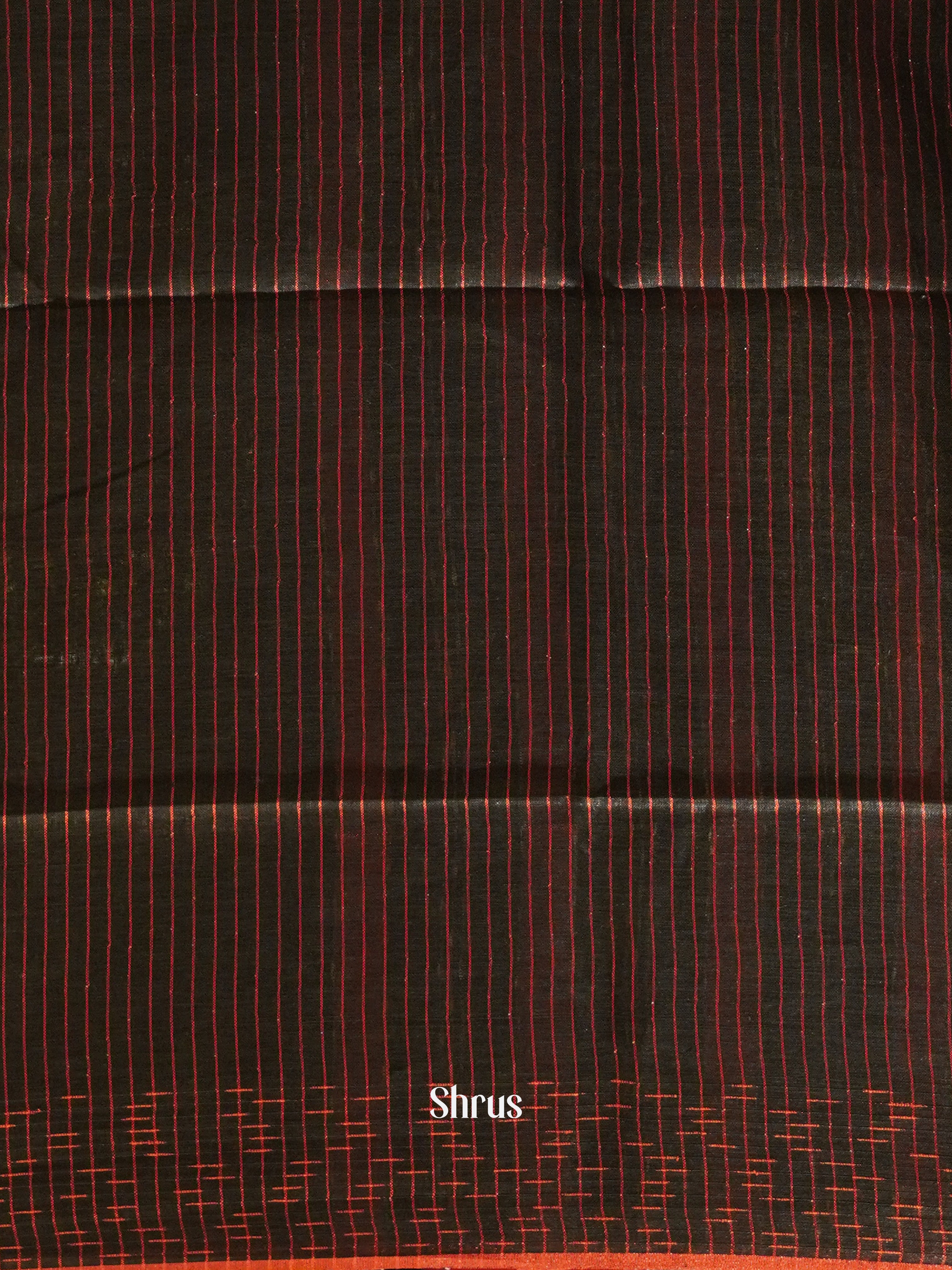 Black(Single Tone) - Linen Saree - Shop on ShrusEternity.com