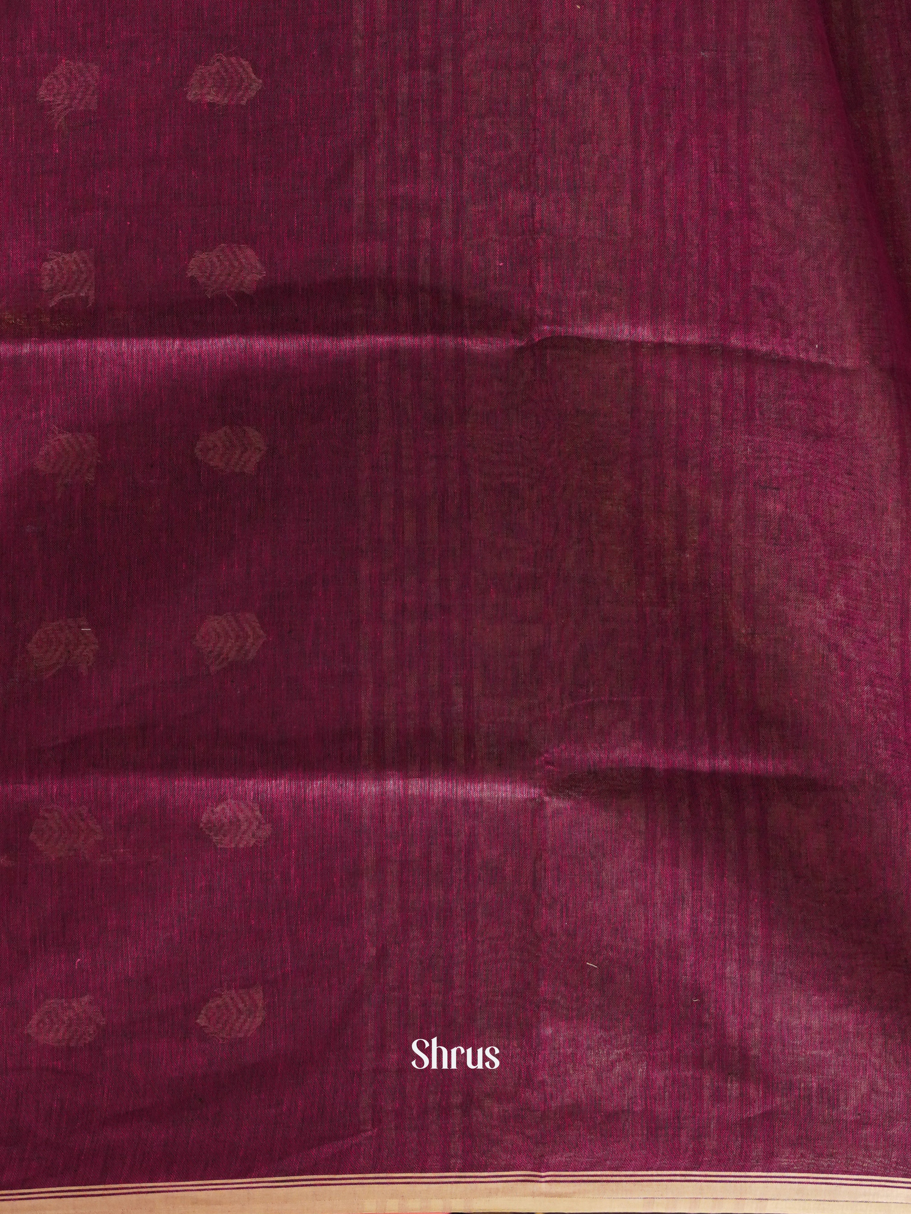 Purple (Single Tone)- Linen Saree