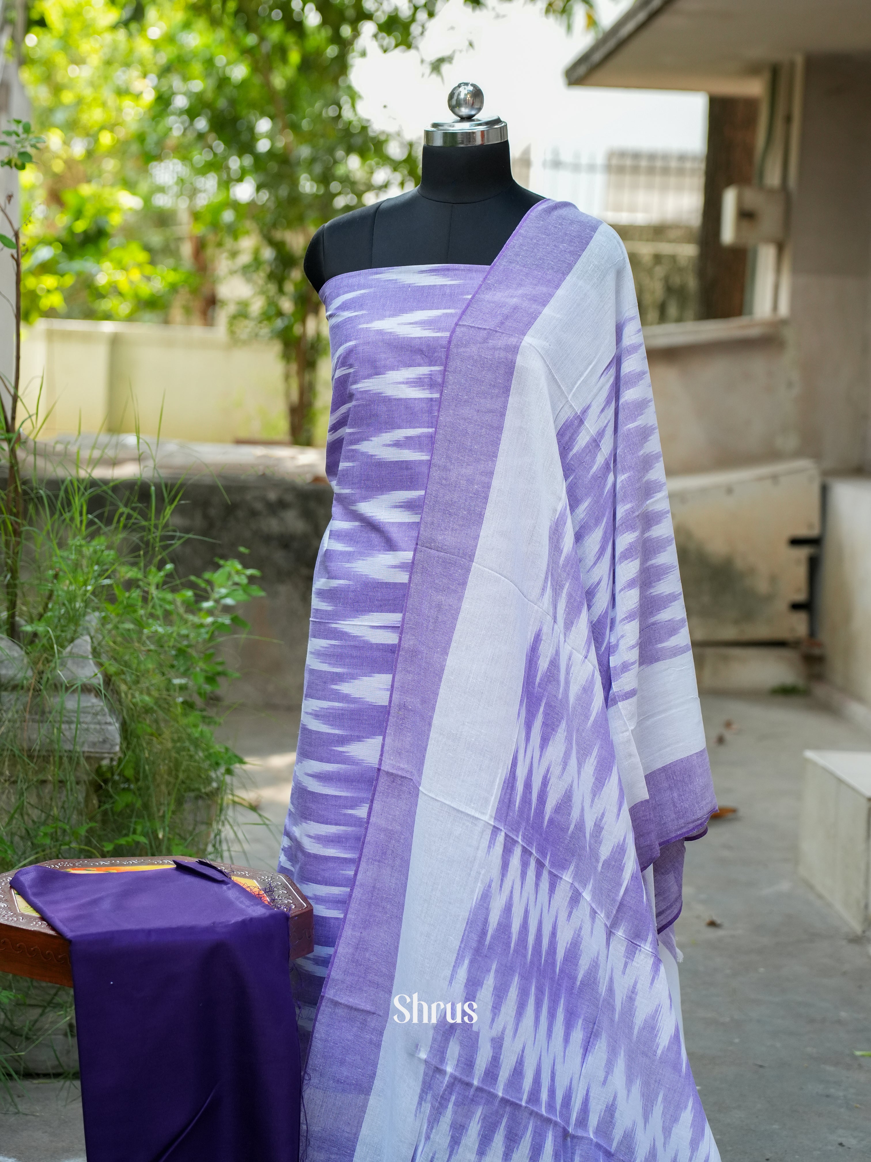 Lavender - Ikkat Salwar - Shop on ShrusEternity.com