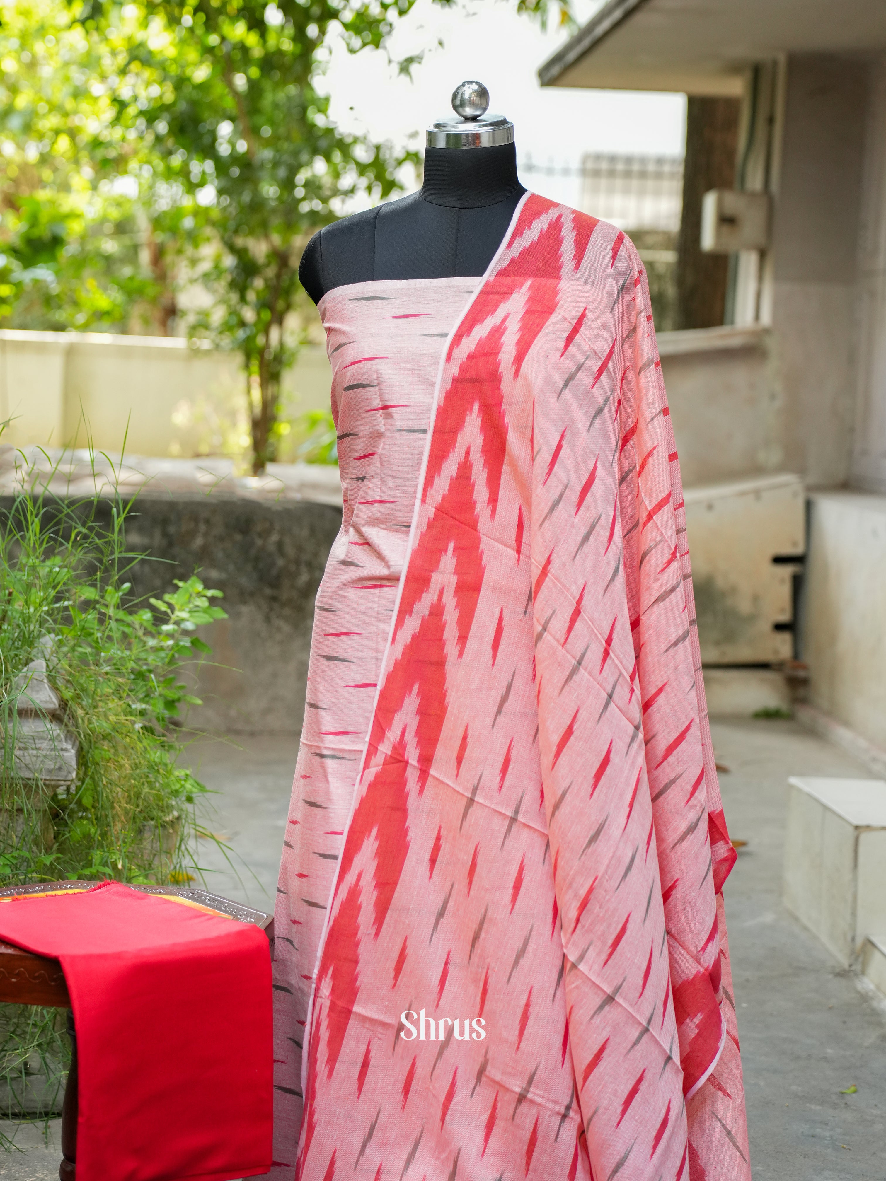 Pink - Ikkat Salwar - Shop on ShrusEternity.com