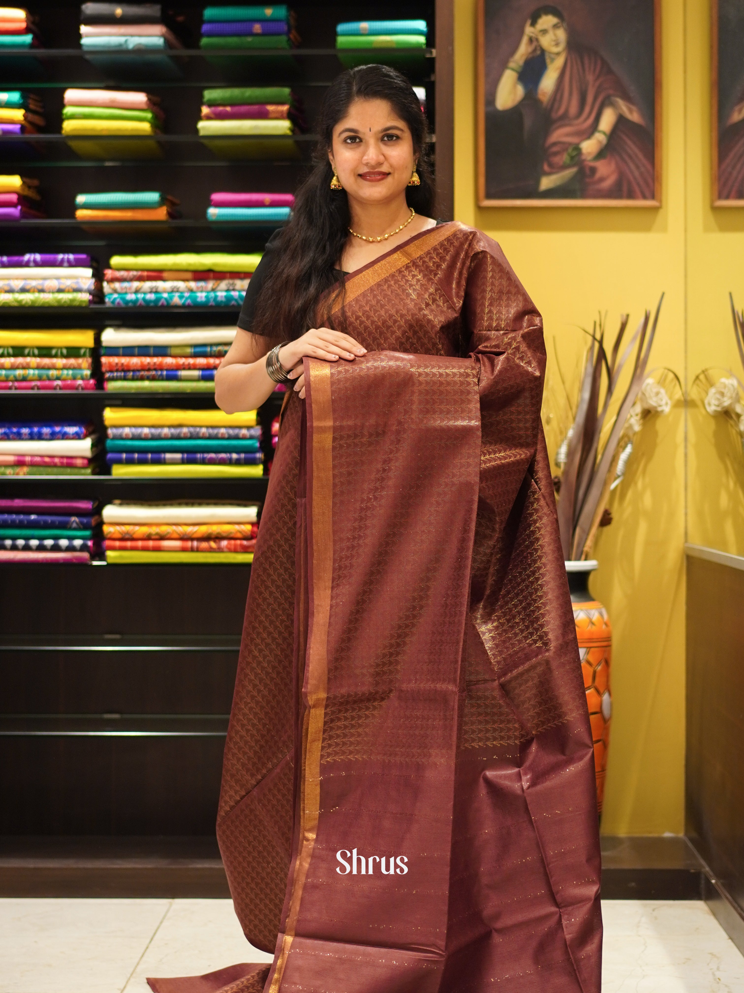 CES02102 - Semi Tussar Saree - Shop on ShrusEternity.com