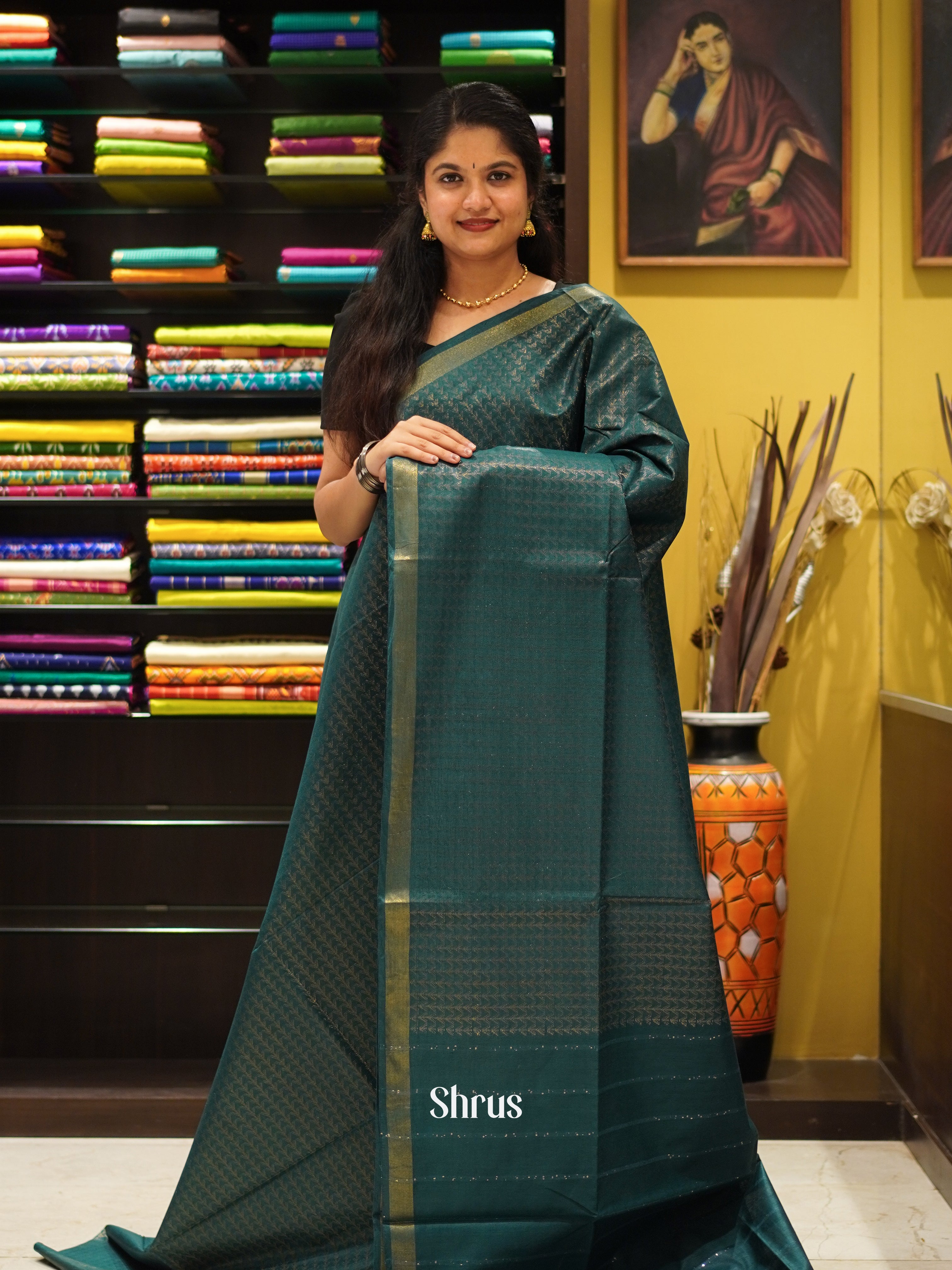 CES02105 - Semi Tussar Saree - Shop on ShrusEternity.com