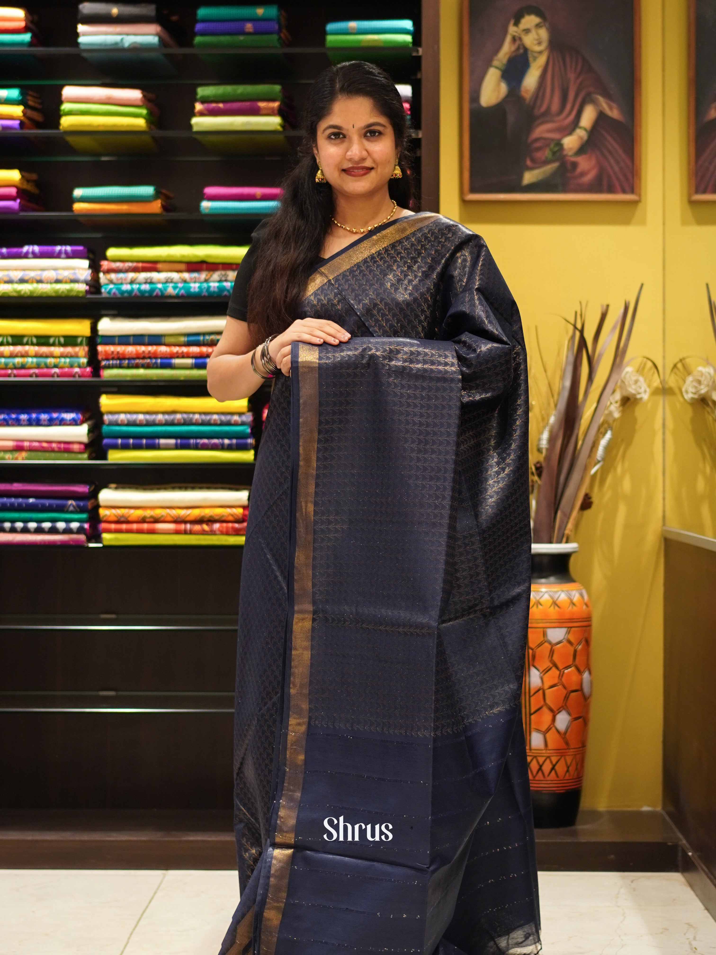 CES02107 - Semi Tussar Saree - Shop on ShrusEternity.com