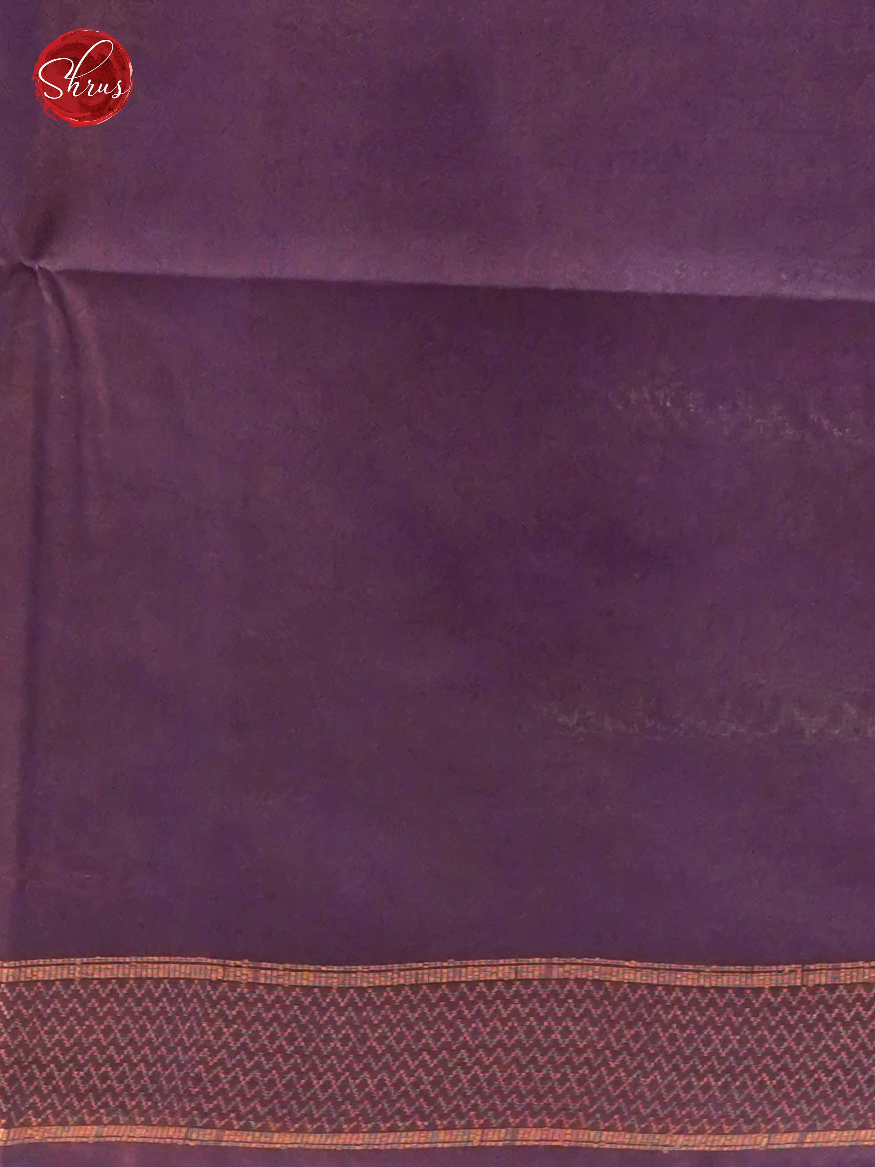 Purple(Single Tone) - Semi Tussar Saree - Shop on ShrusEternity.com