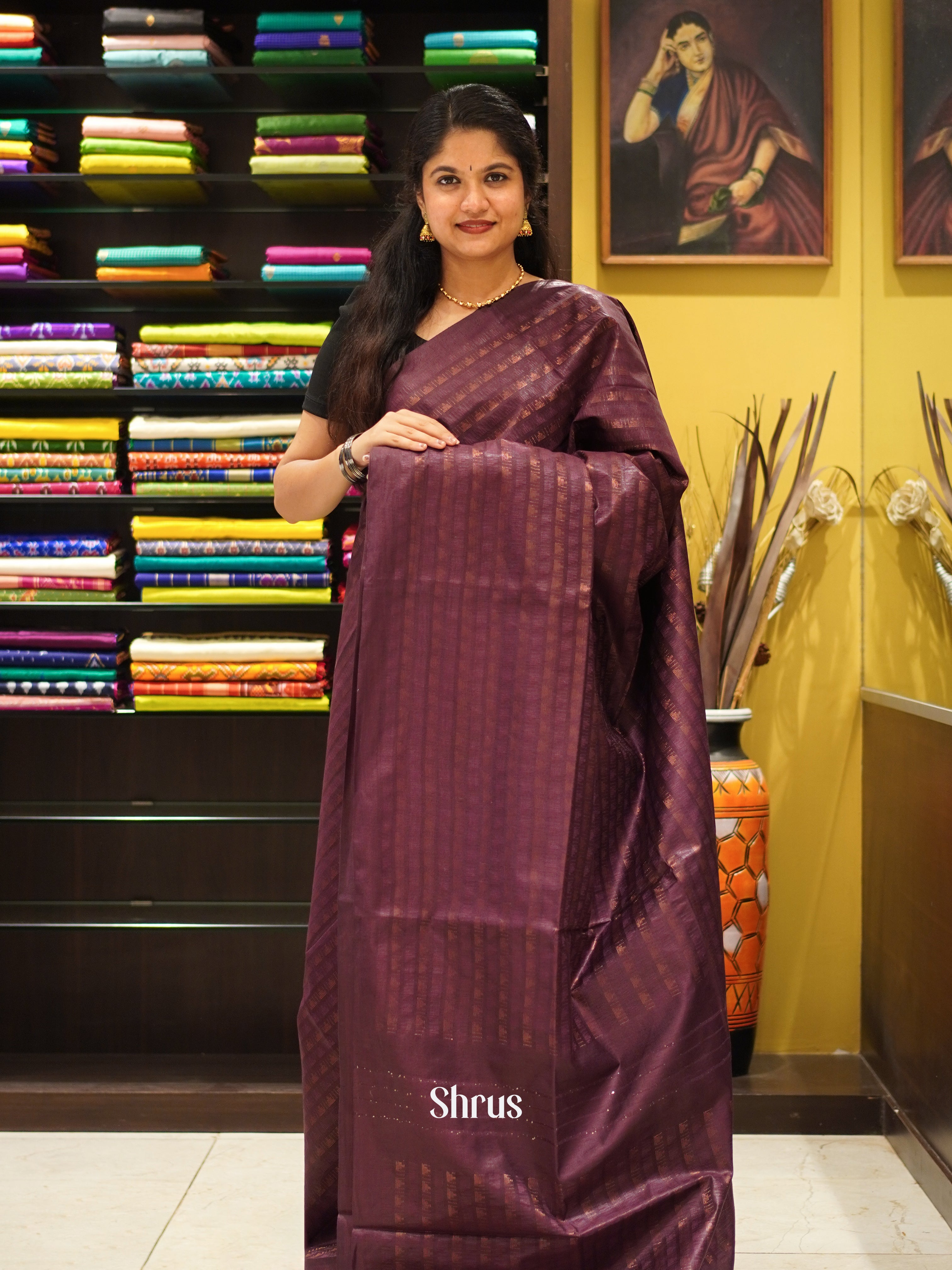 CES02121 - Semi Tussar Saree - Shop on ShrusEternity.com