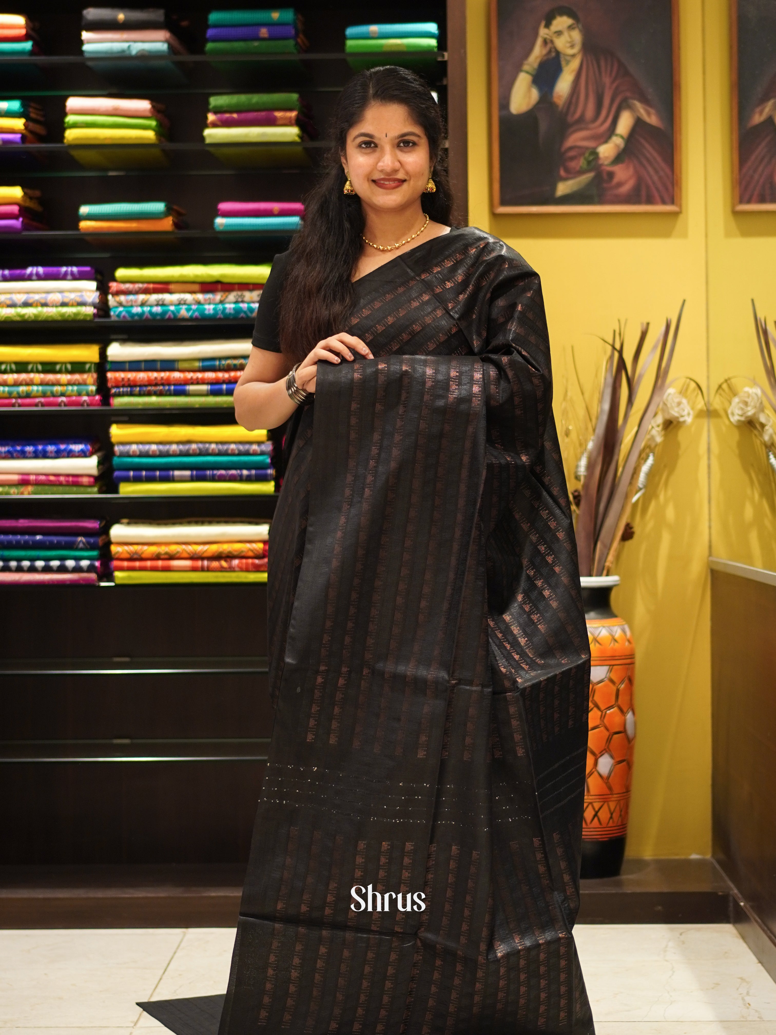 CES02129 - Semi Tussar Saree - Shop on ShrusEternity.com