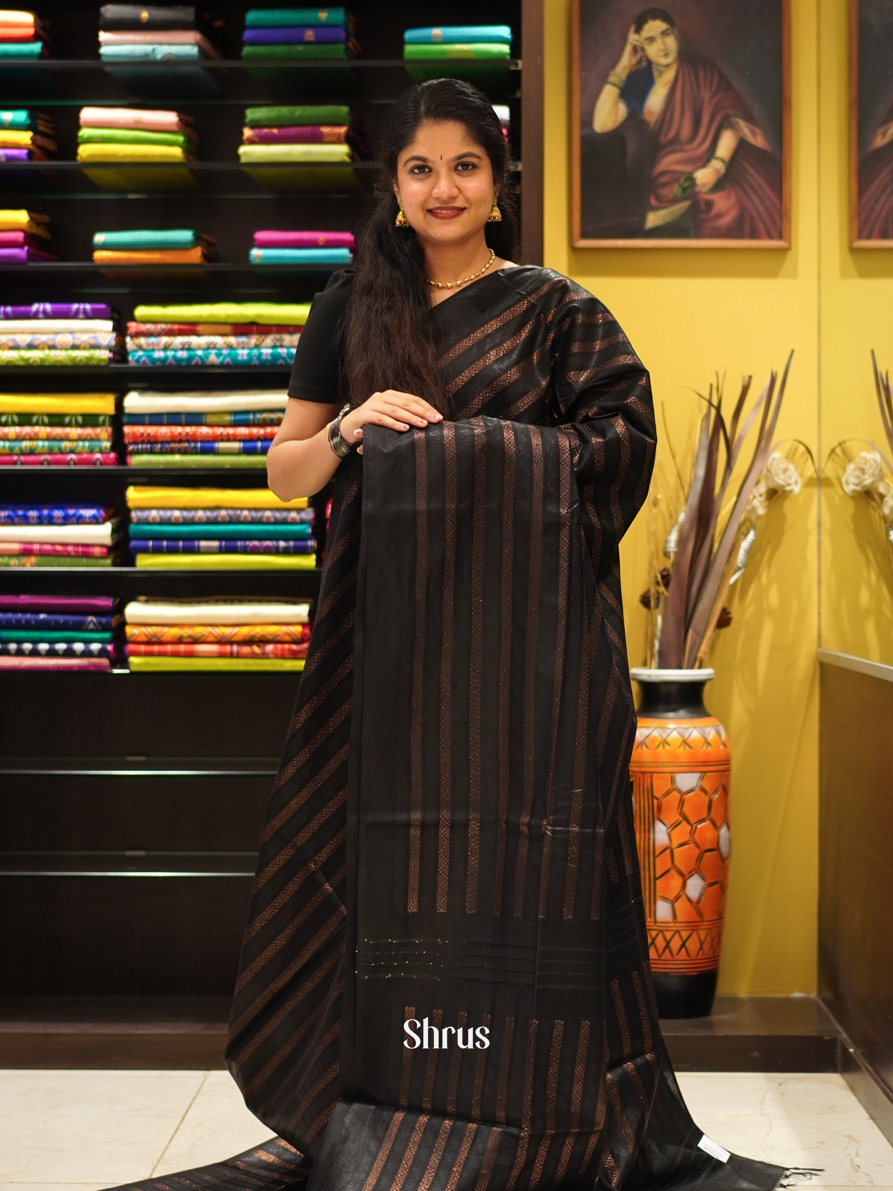 CES02139 - Semi Tussar Saree - Shop on ShrusEternity.com