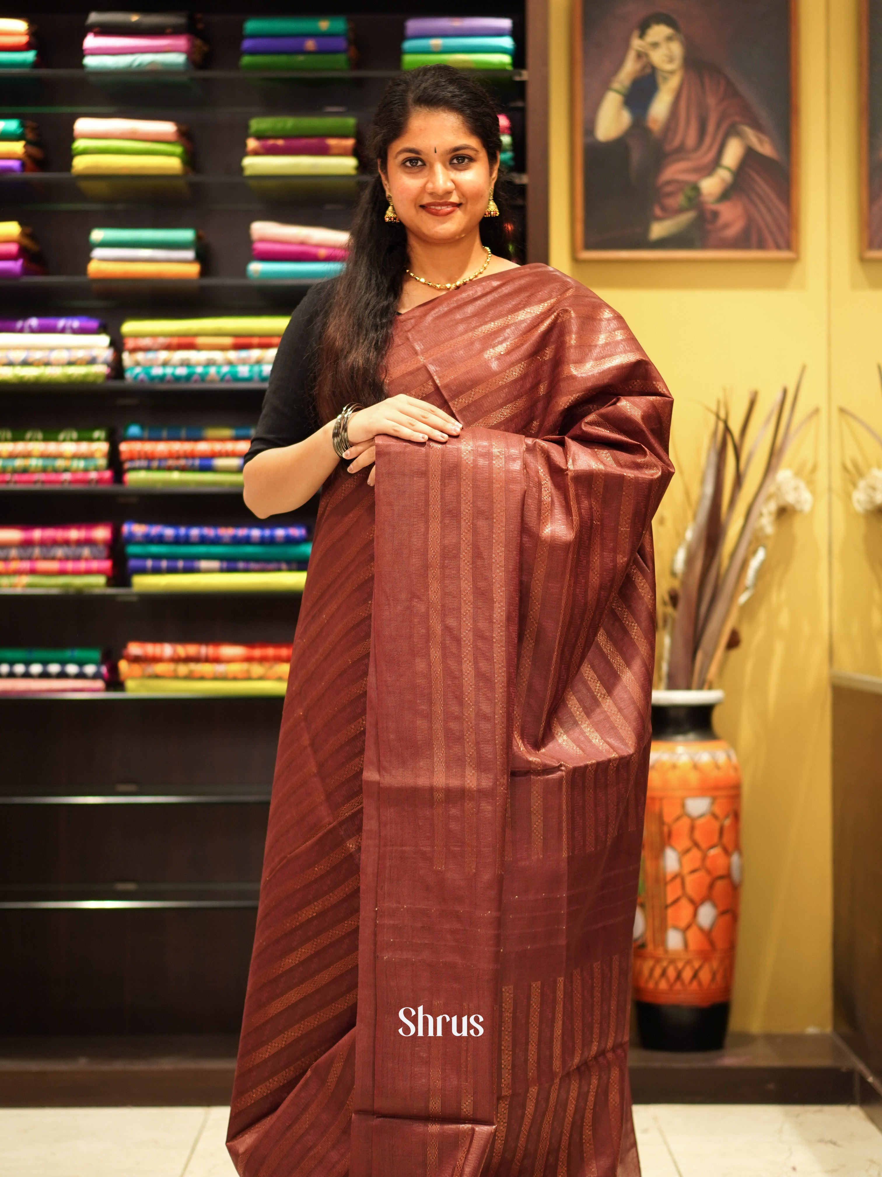 CES02140 - Semi Tussar Saree - Shop on ShrusEternity.com