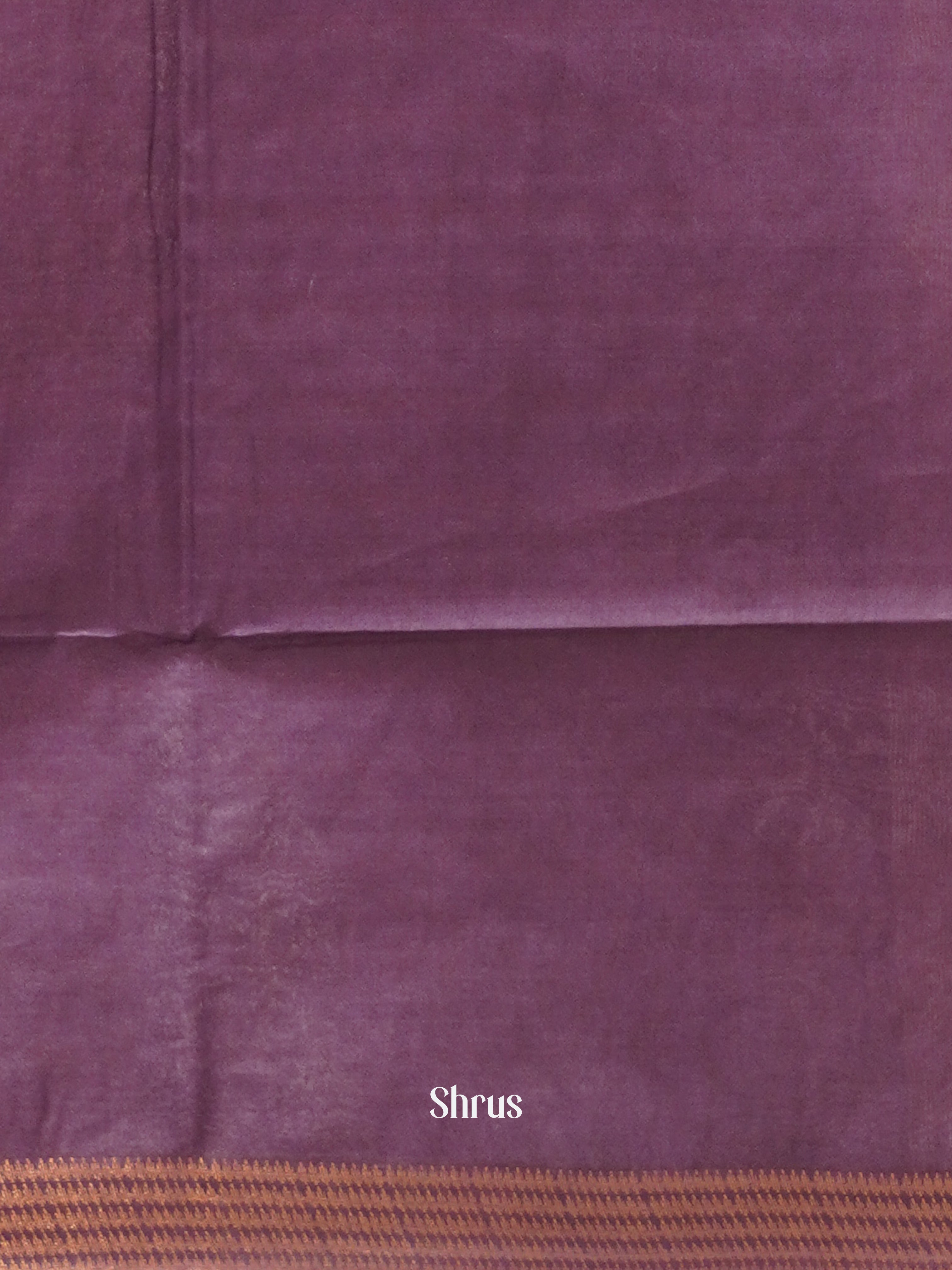 Purple (Single Tone)- Semi Tussar Saree - Shop on ShrusEternity.com