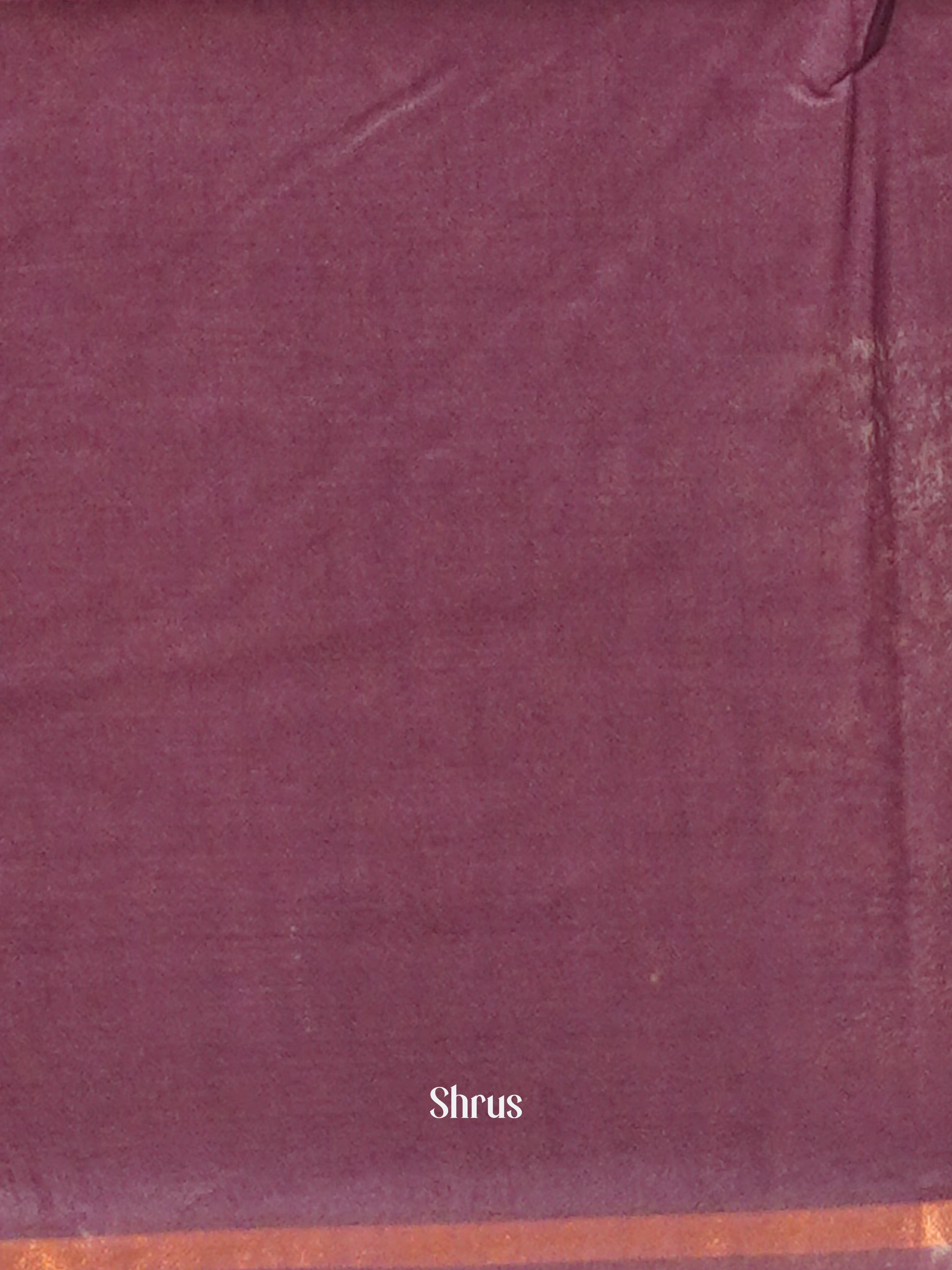 Purple (Single Tone) - Semi Tussar Saree - Shop on ShrusEternity.com