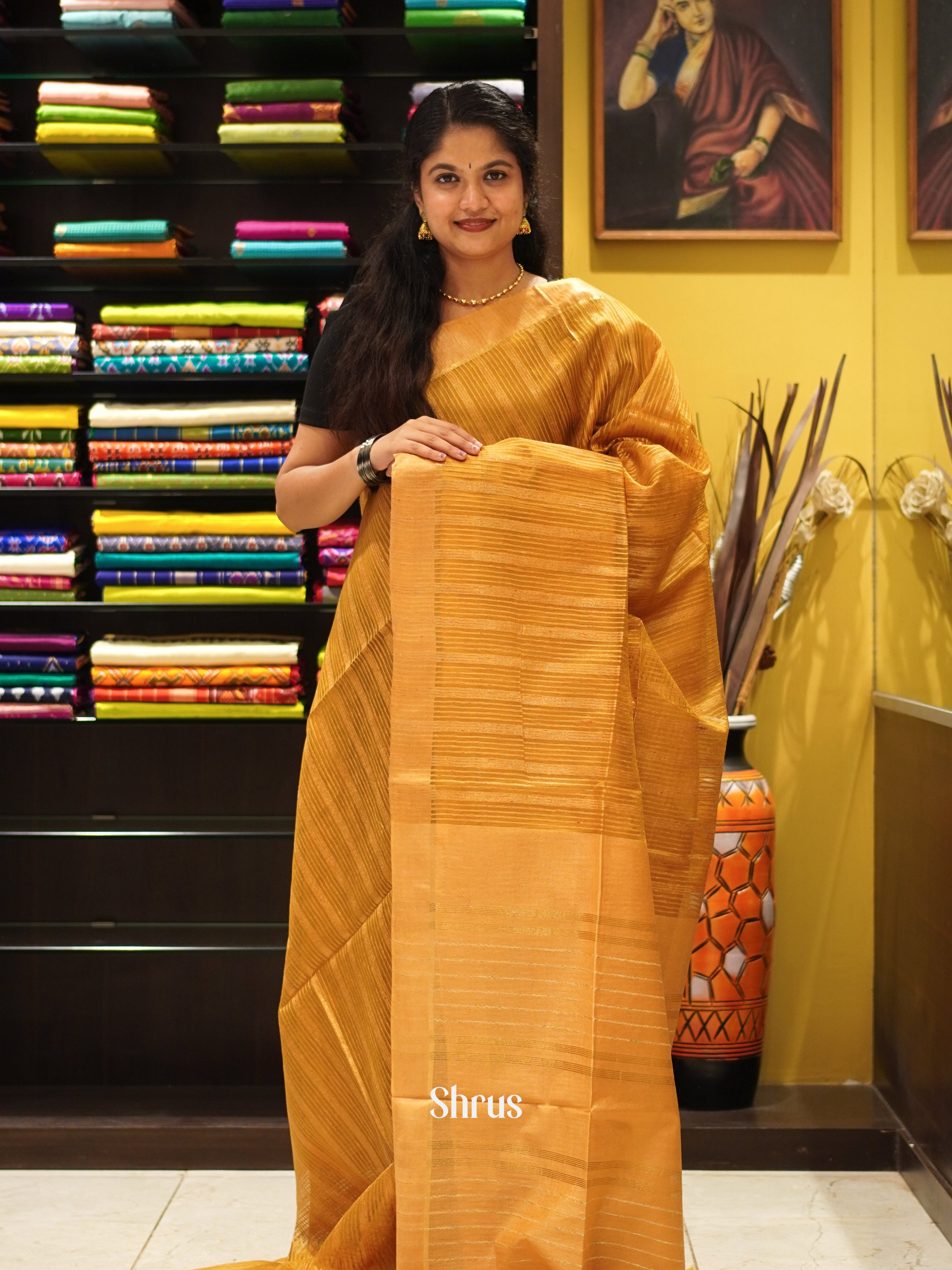 CES02197 - Semi Tussar Saree - Shop on ShrusEternity.com