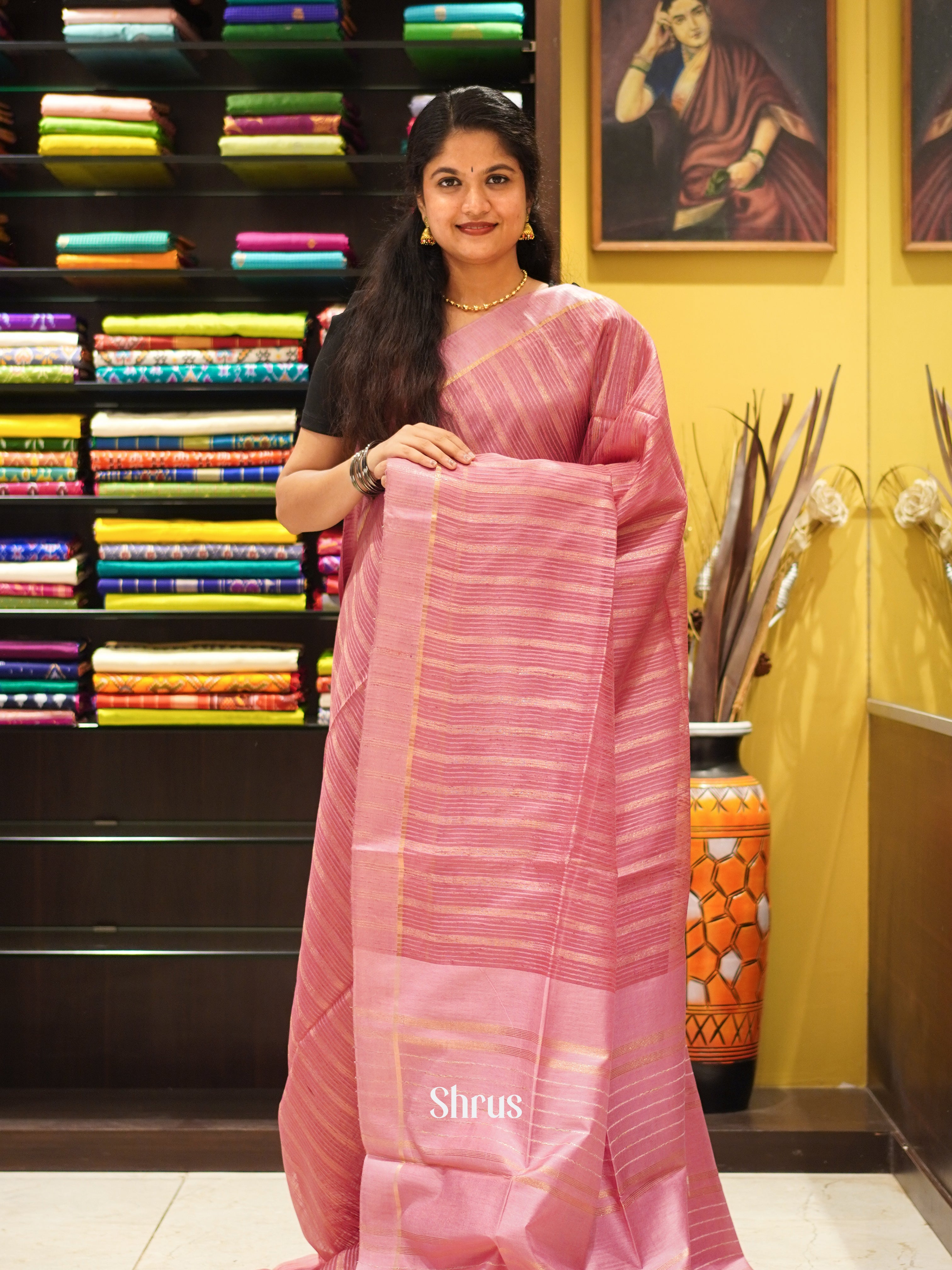 CES02198 - Semi Tussar Saree - Shop on ShrusEternity.com