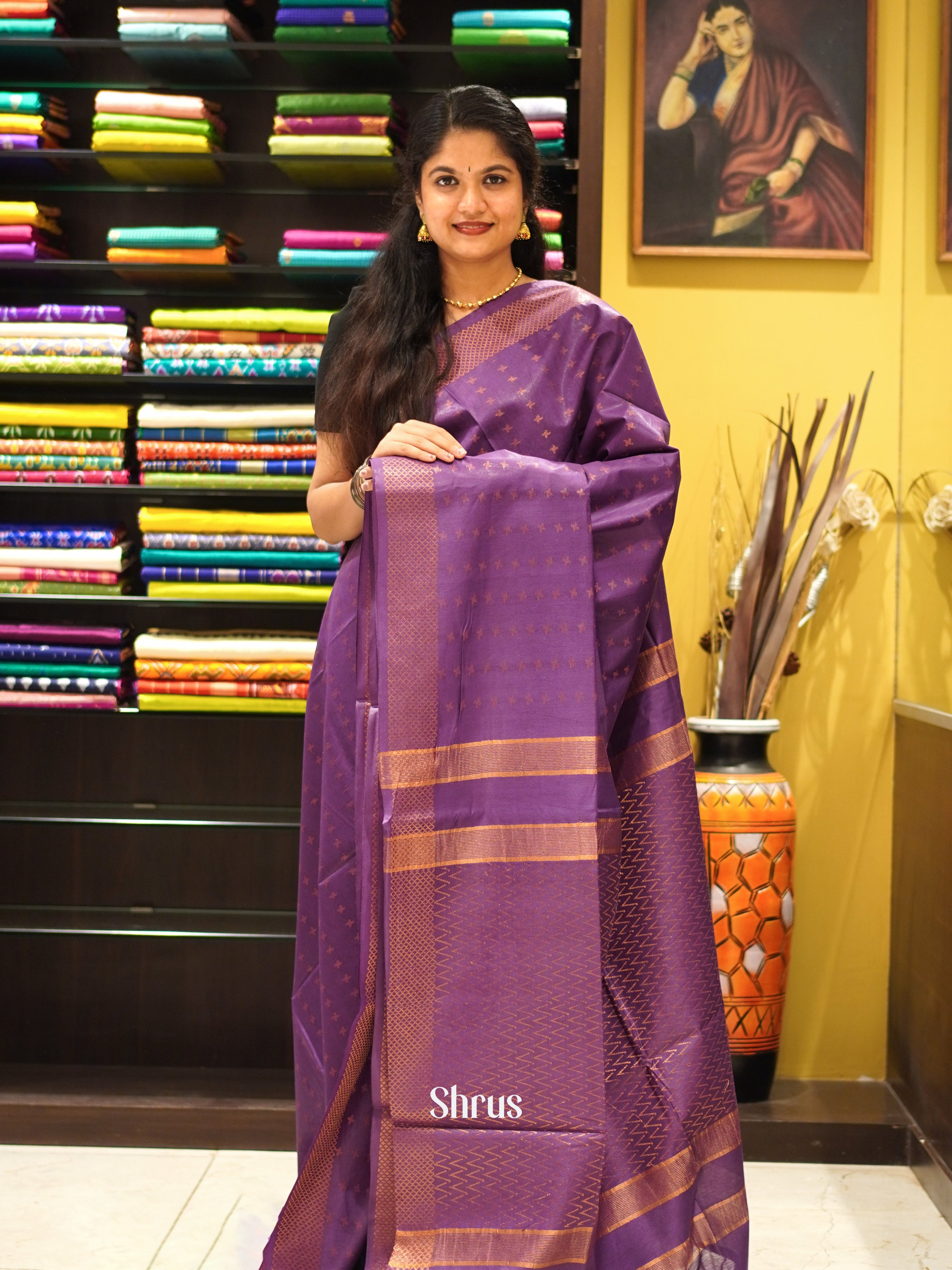 CES02207 - Semi Tussar Saree - Shop on ShrusEternity.com