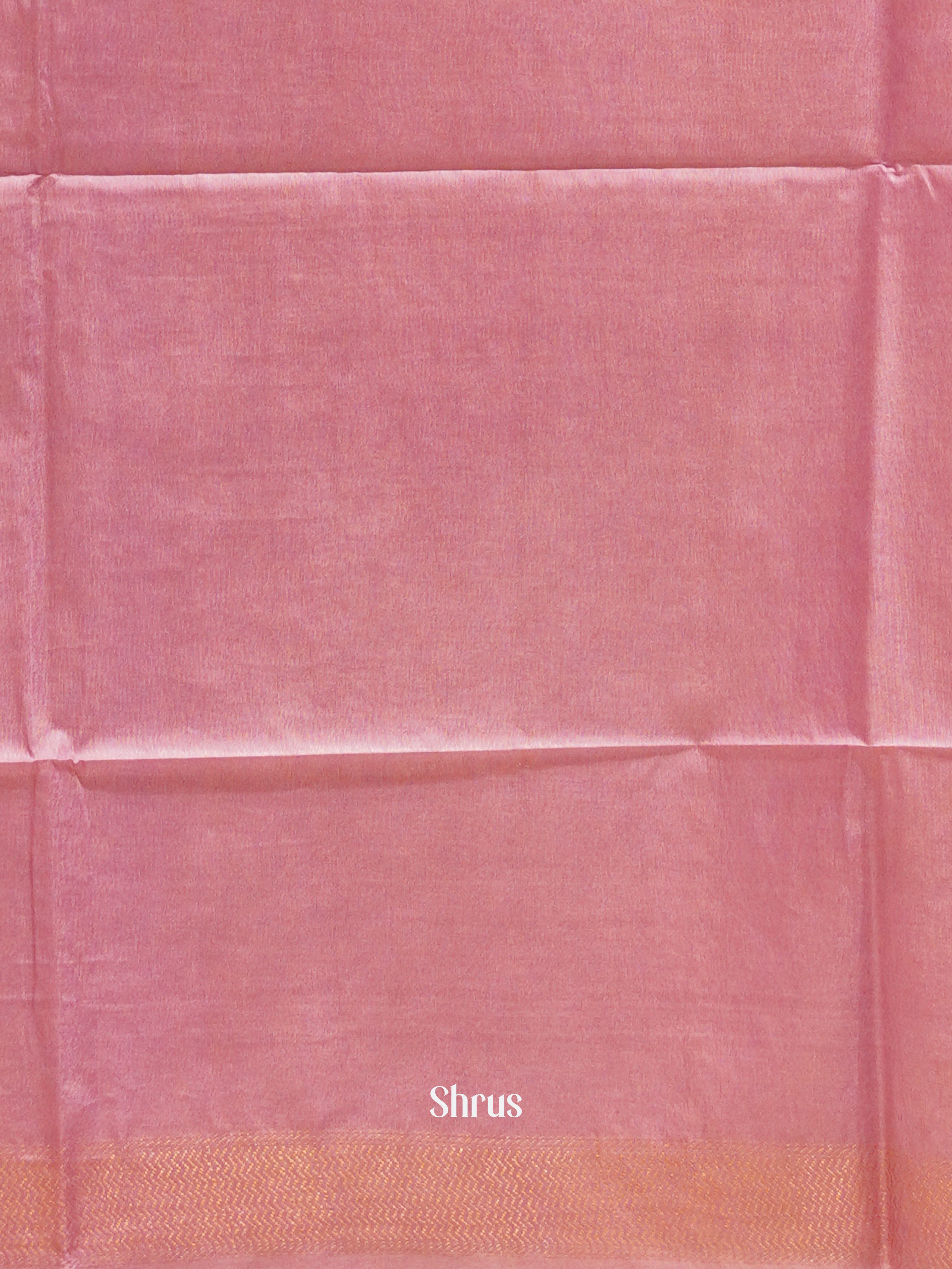 Pink(single Tone)- Semi Tussar Saree - Shop on ShrusEternity.com