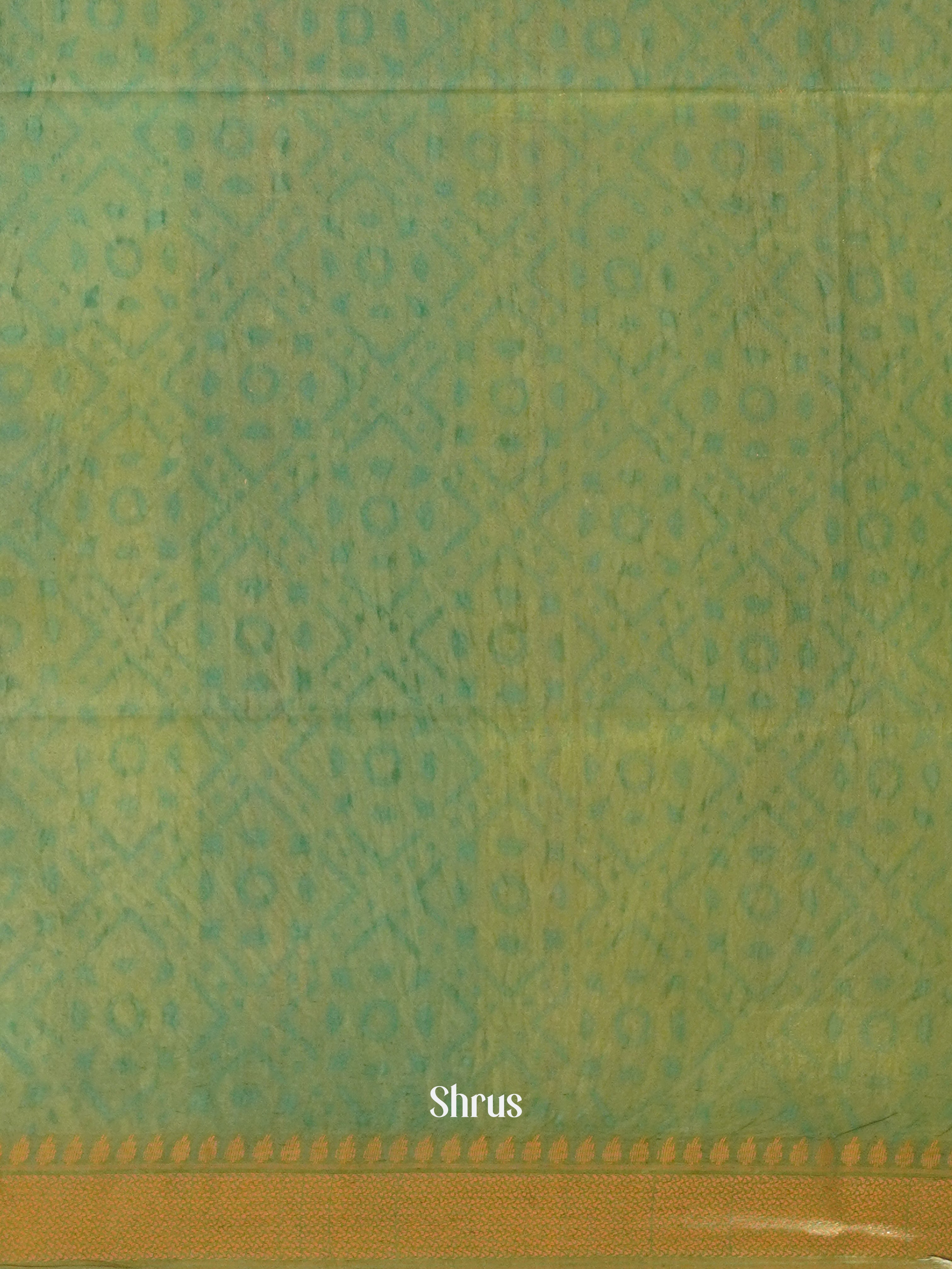 Green & Light Green - Semi Tussar Saree