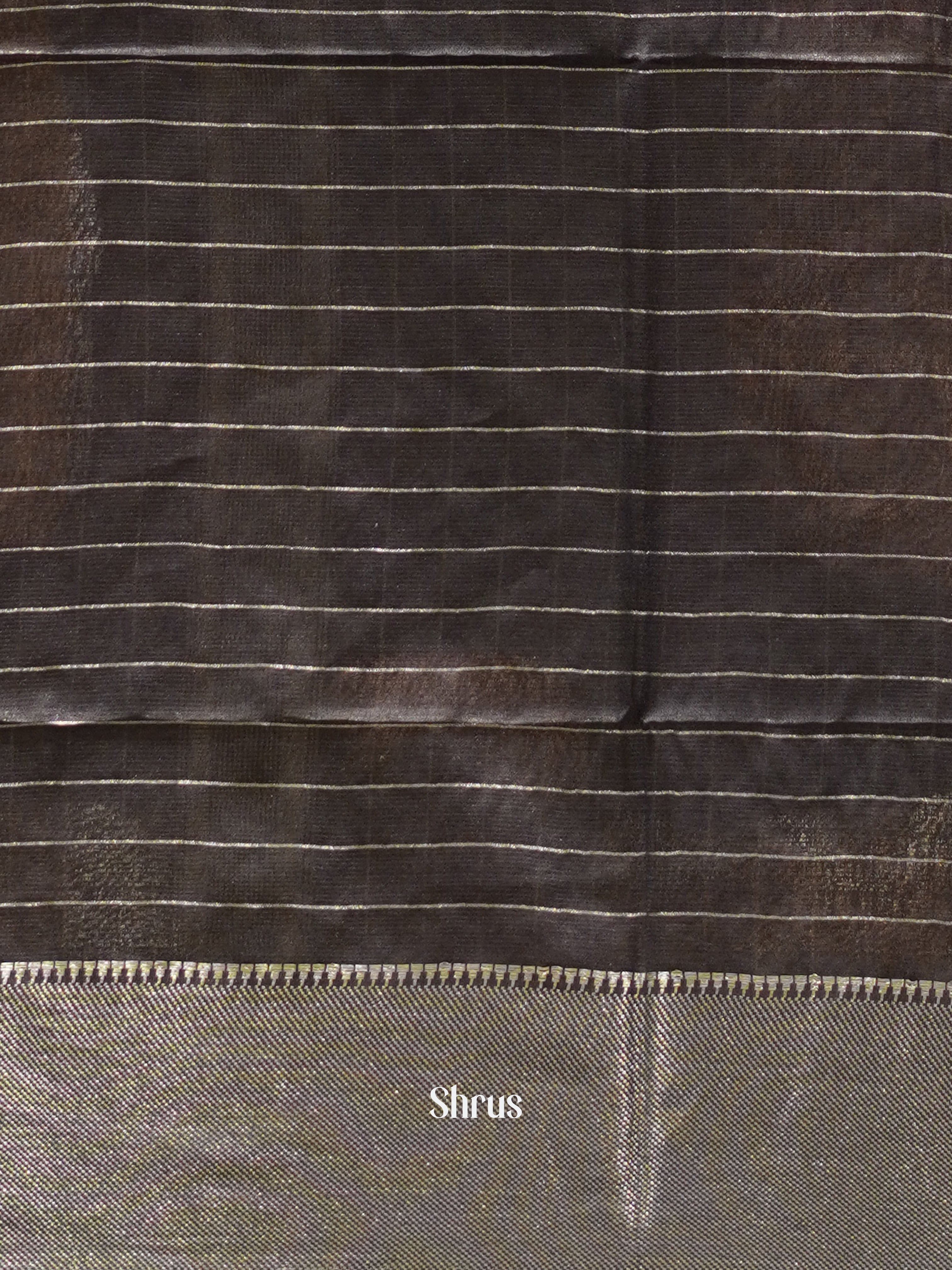 Grey (Single Tone)- Semi Tussar Saree - Shop on ShrusEternity.com