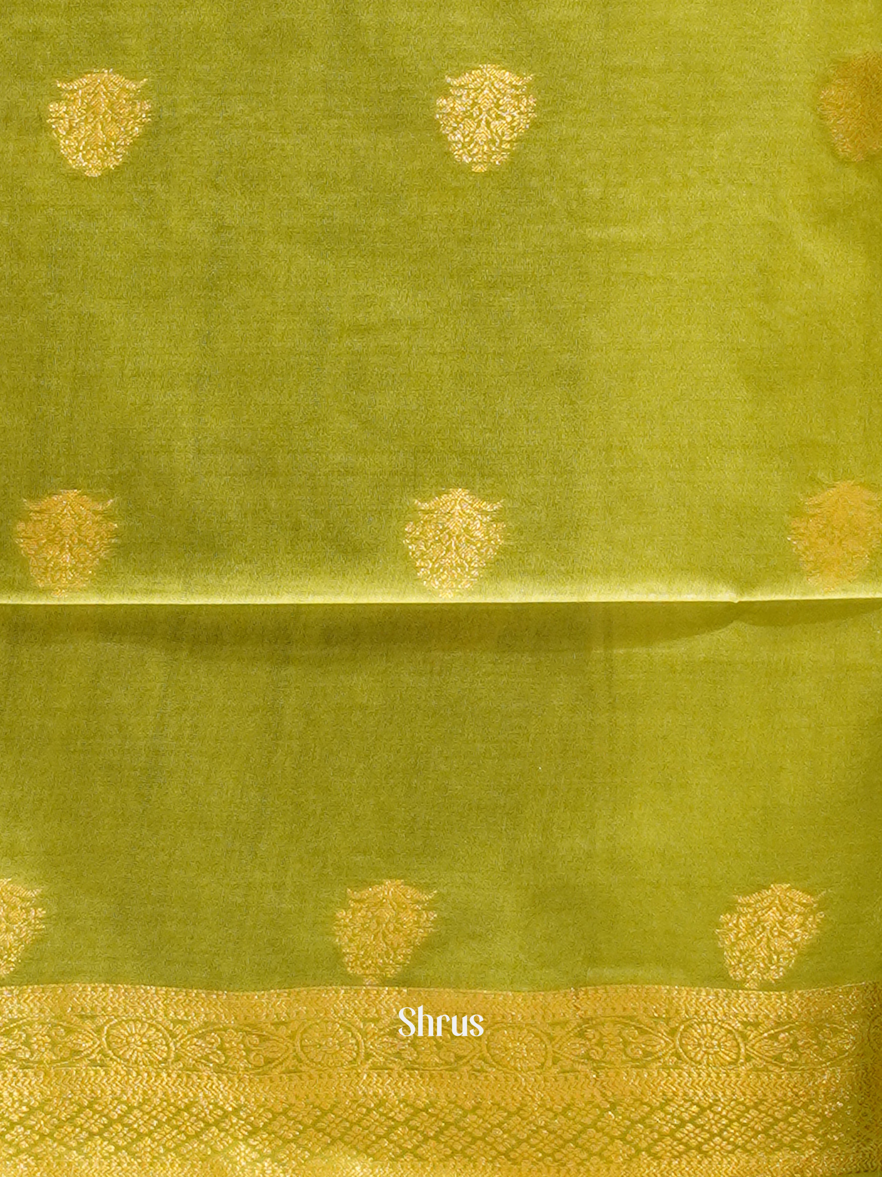 Blue & Green - Semi Tussar Saree - Shop on ShrusEternity.com