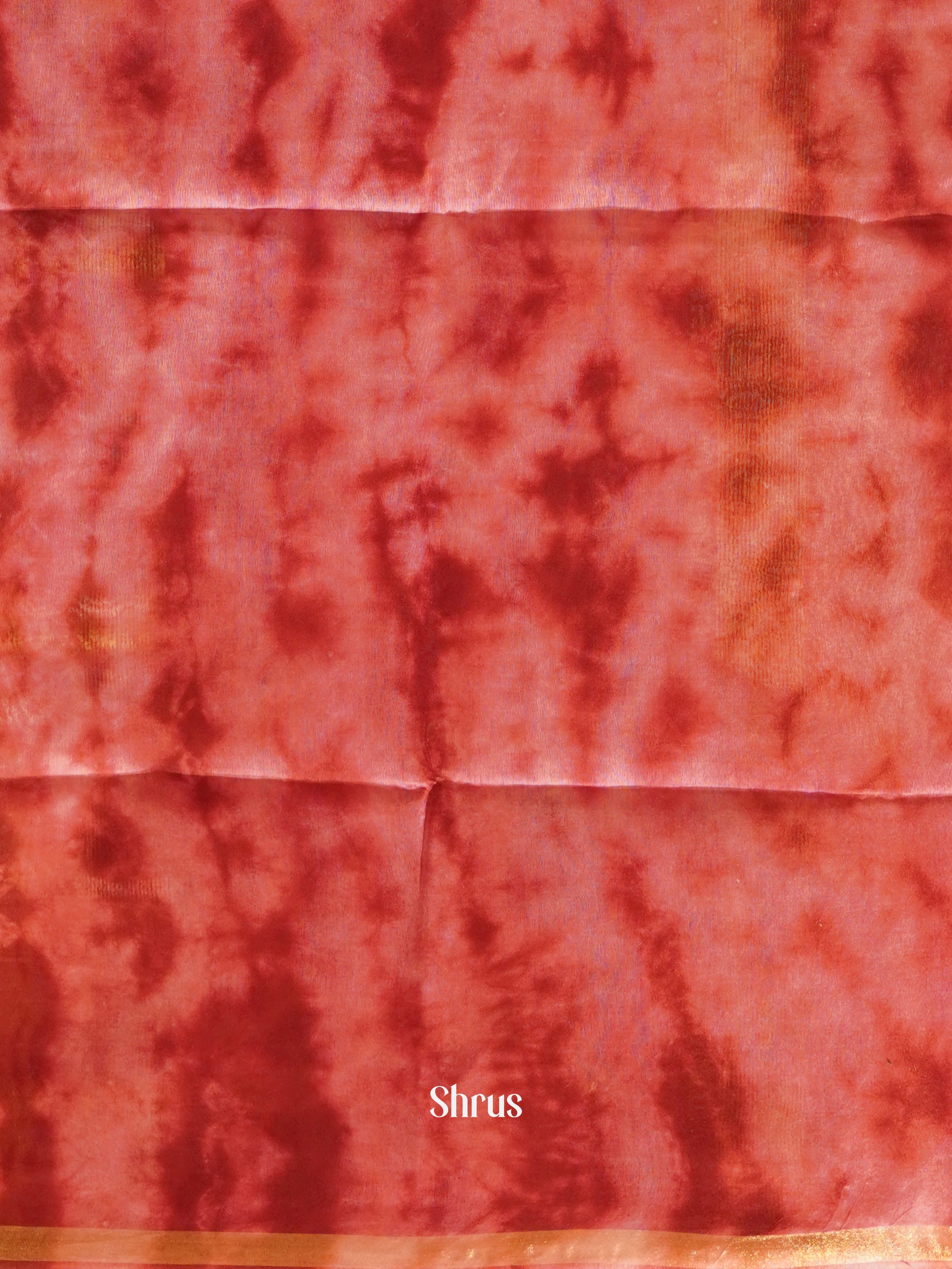 Maroon & Yellow - Shibori Saree - Shop on ShrusEternity.com