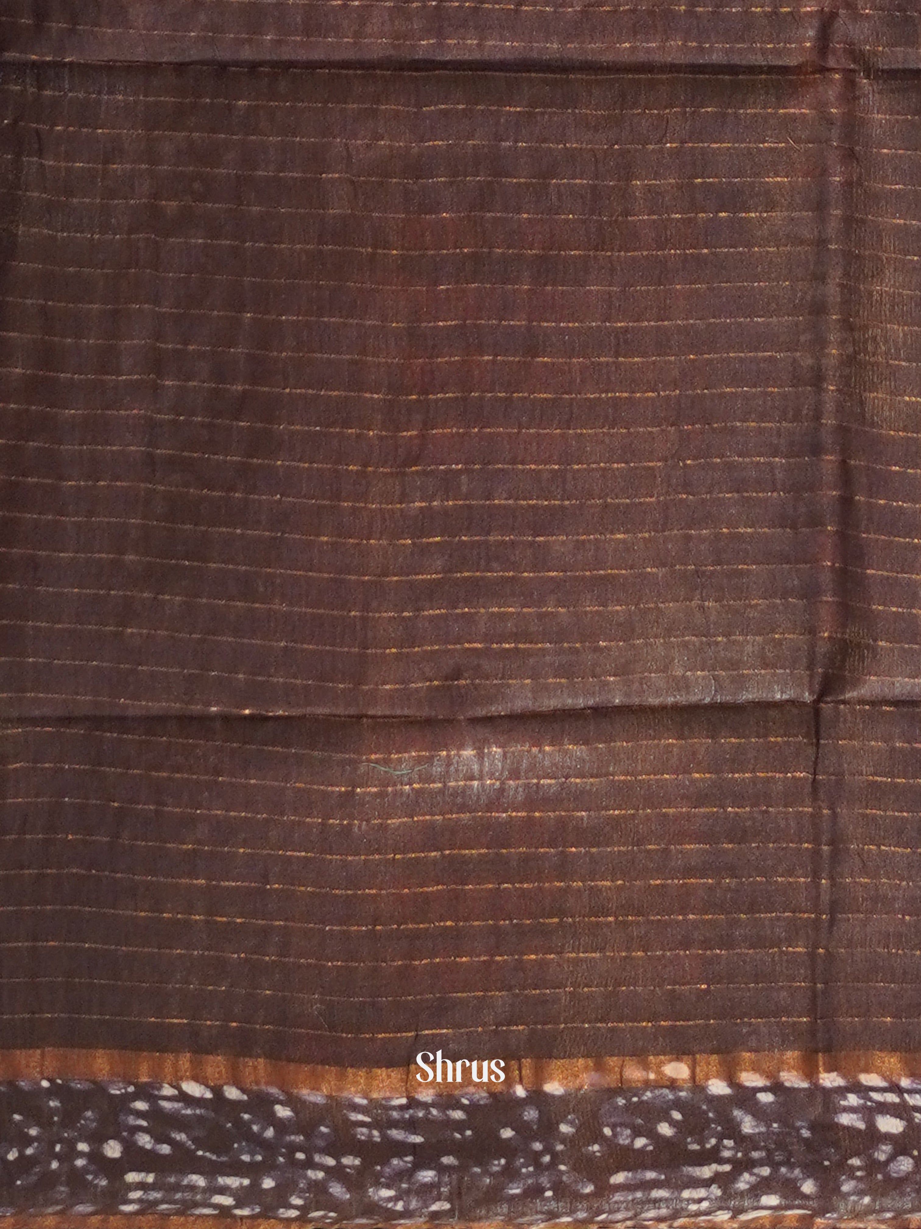 Brown - Bhatik Saree - Shop on ShrusEternity.com