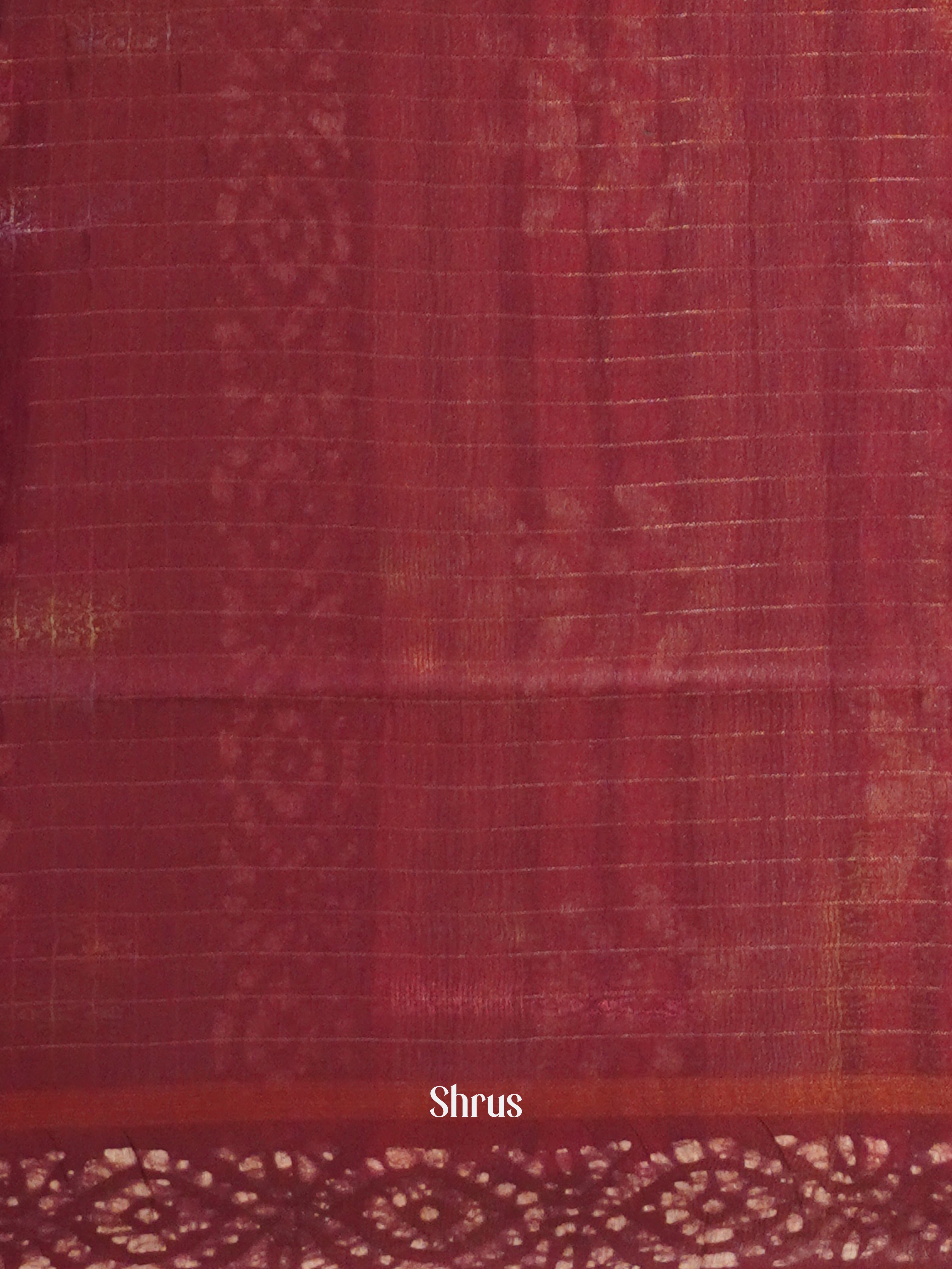 Maroon - Bhatik Saree - Shop on ShrusEternity.com