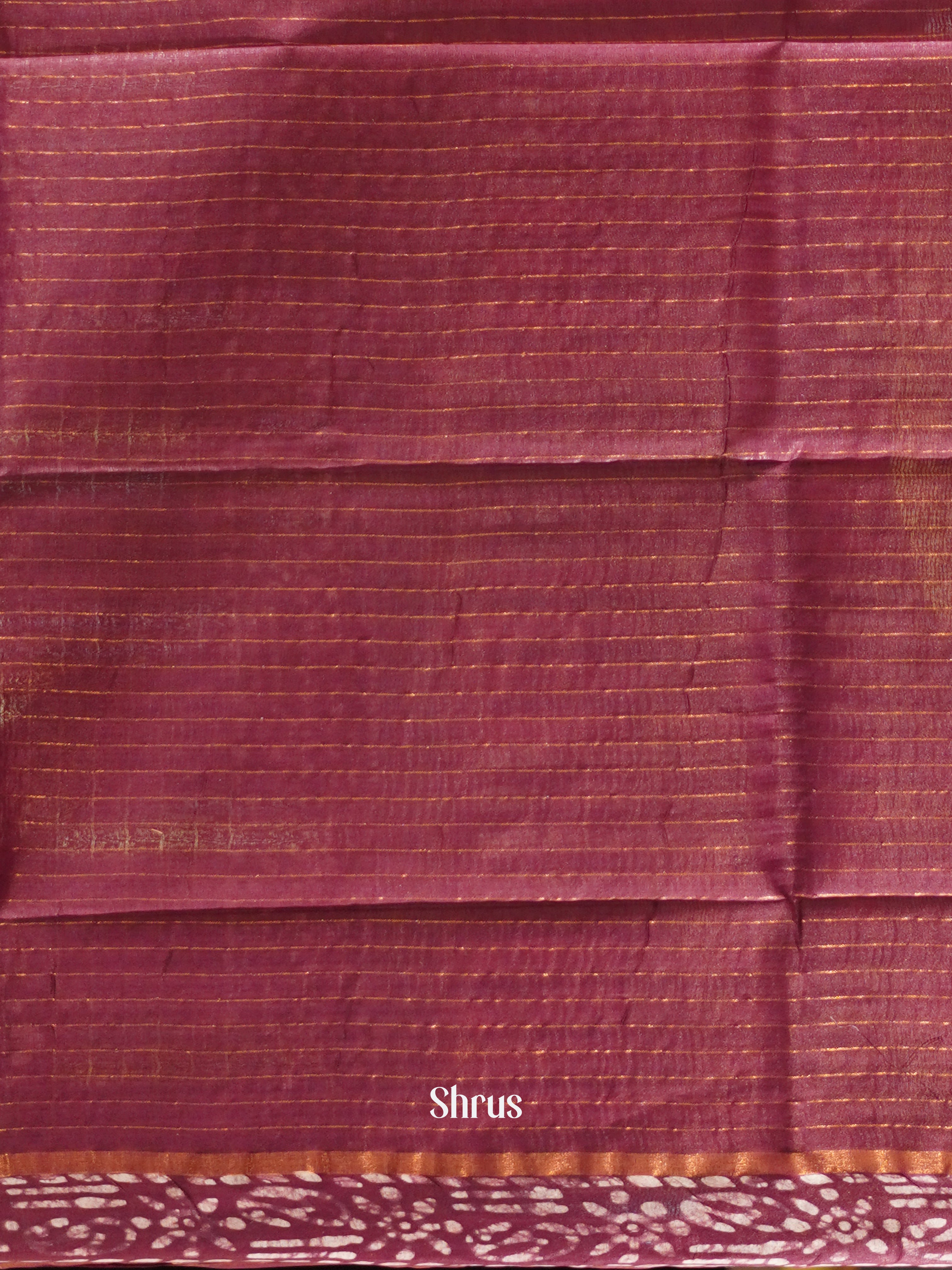 Wine - Bhatik Saree - Shop on ShrusEternity.com