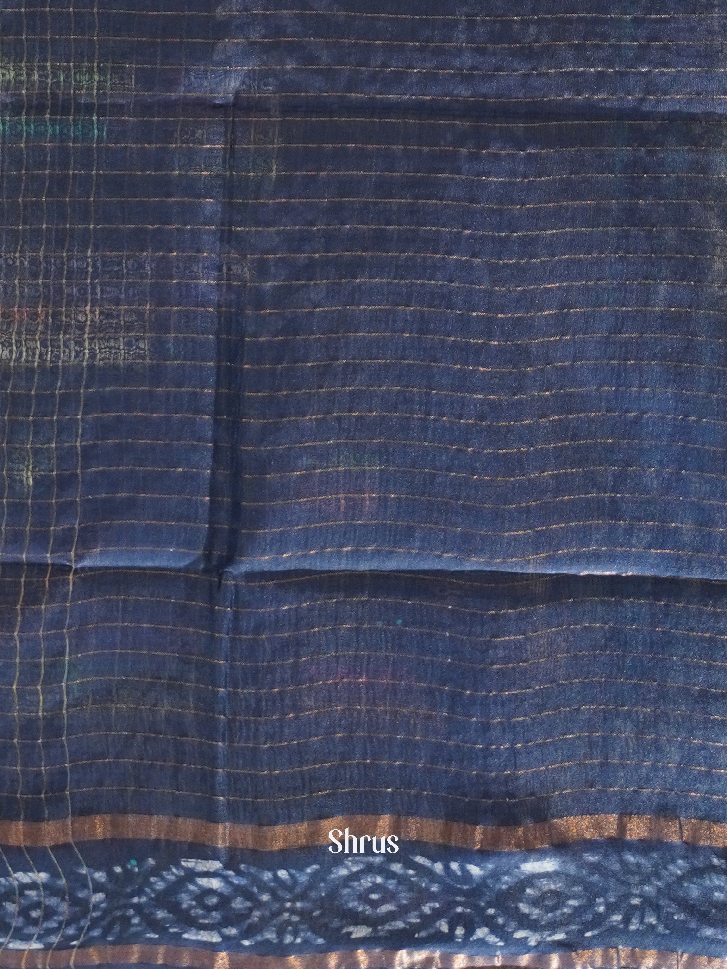 Blue - Bhatik Saree - Shop on ShrusEternity.com