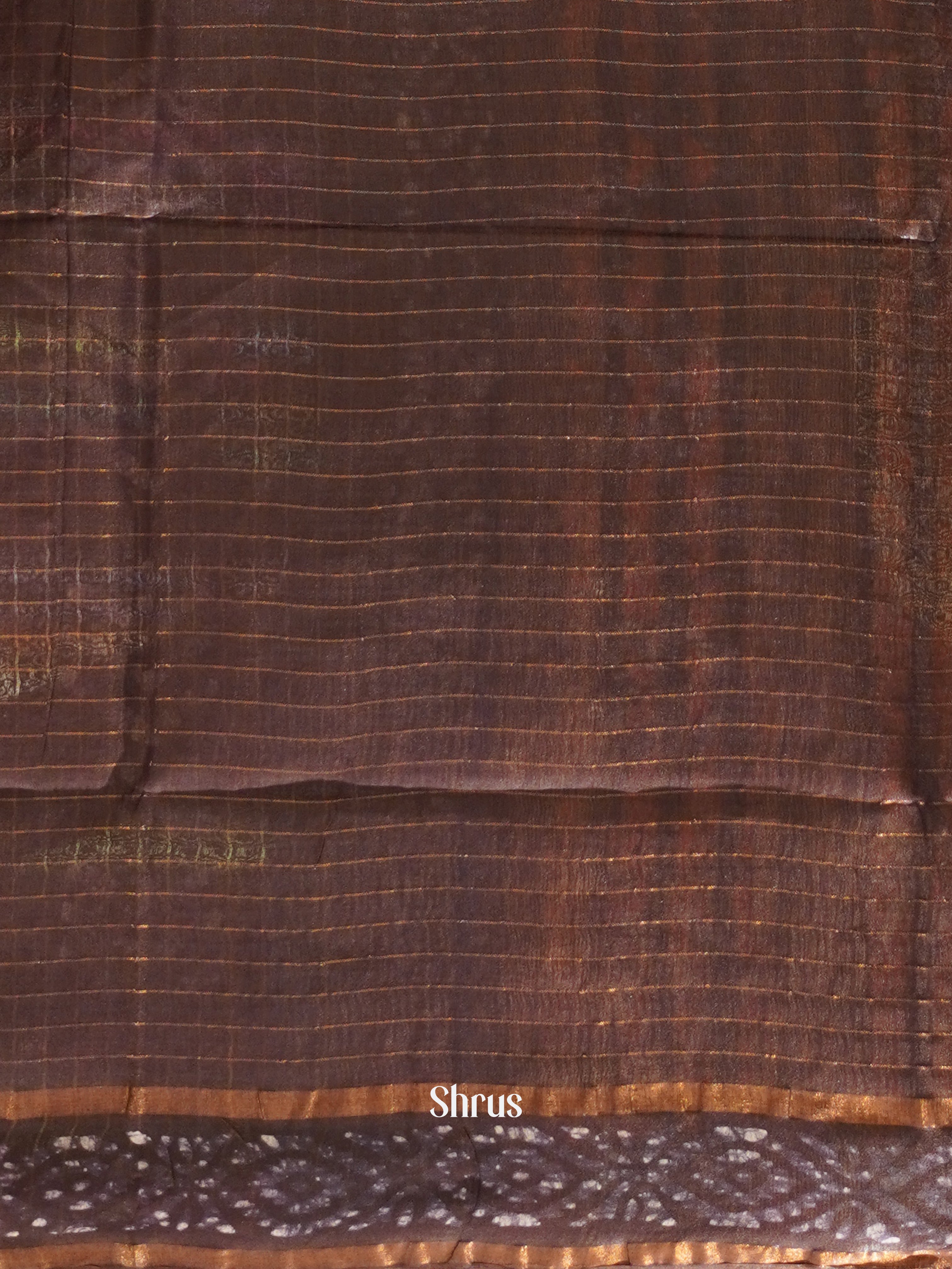 Brown - Bhatik Saree - Shop on ShrusEternity.com