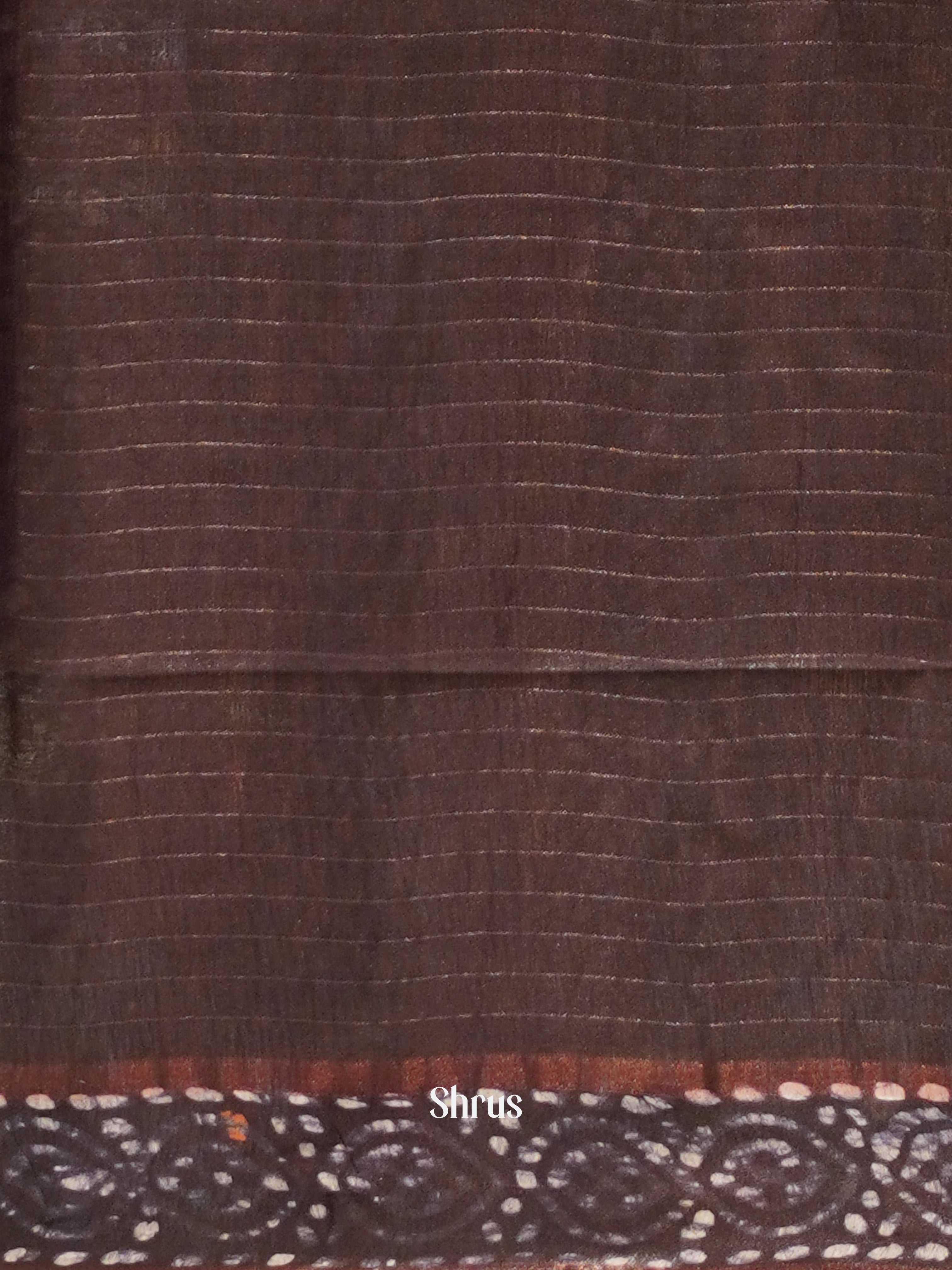 Brown  - Bhatik Saree - Shop on ShrusEternity.com