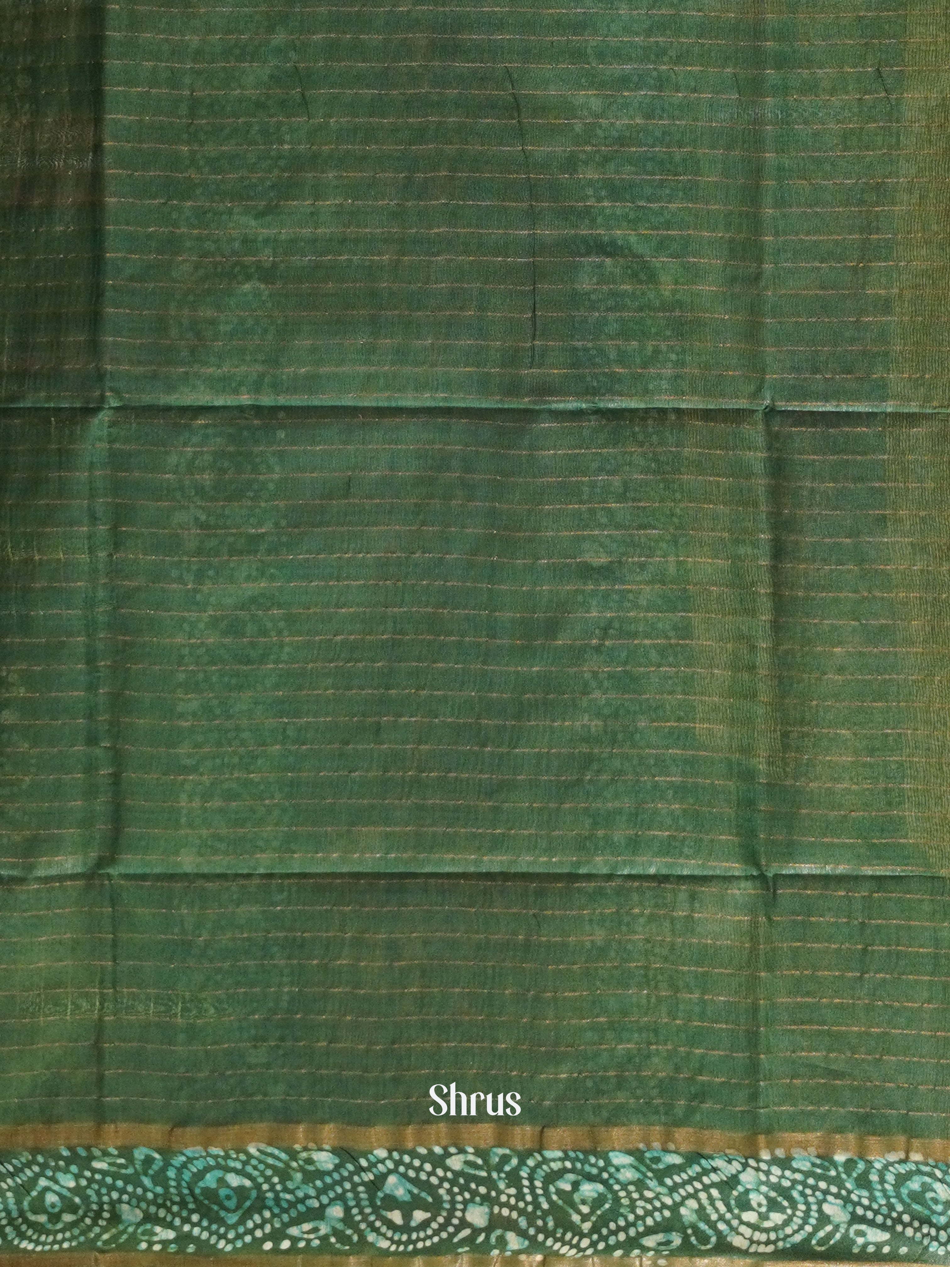 Green - Bhatik Saree - Shop on ShrusEternity.com