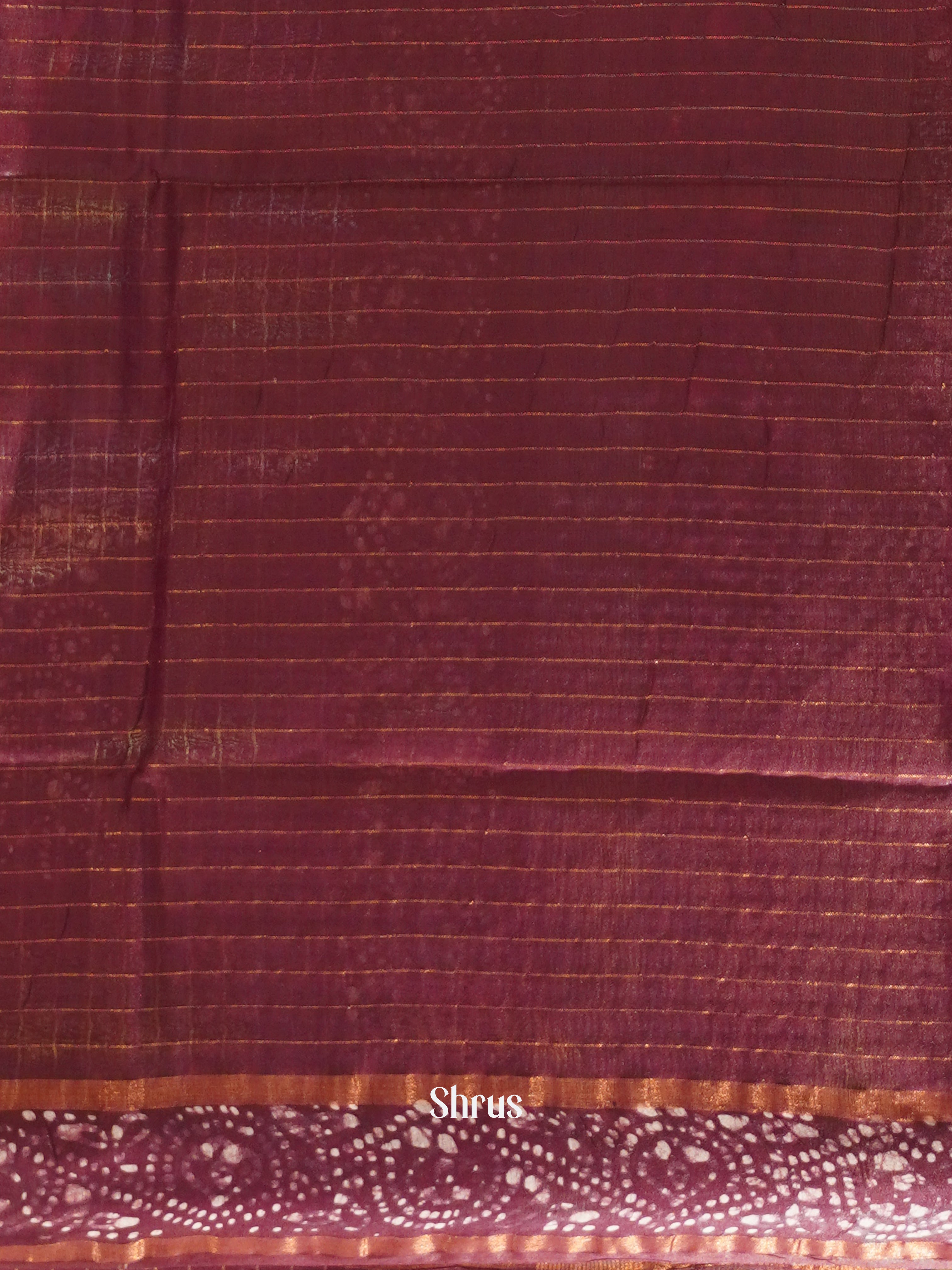 Wine - Bhatik Saree - Shop on ShrusEternity.com