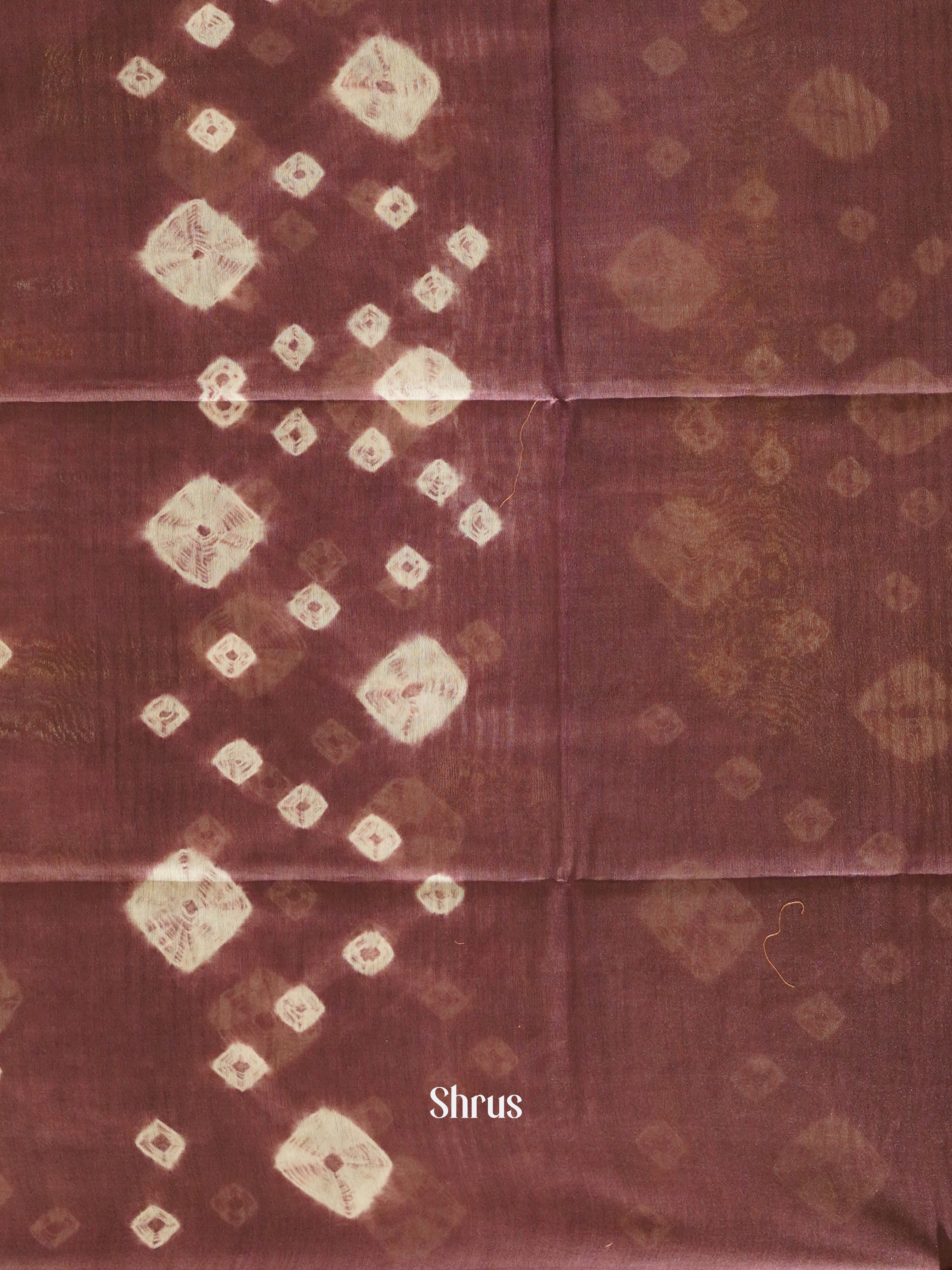 Green & Brown - Shibori Saree - Shop on ShrusEternity.com