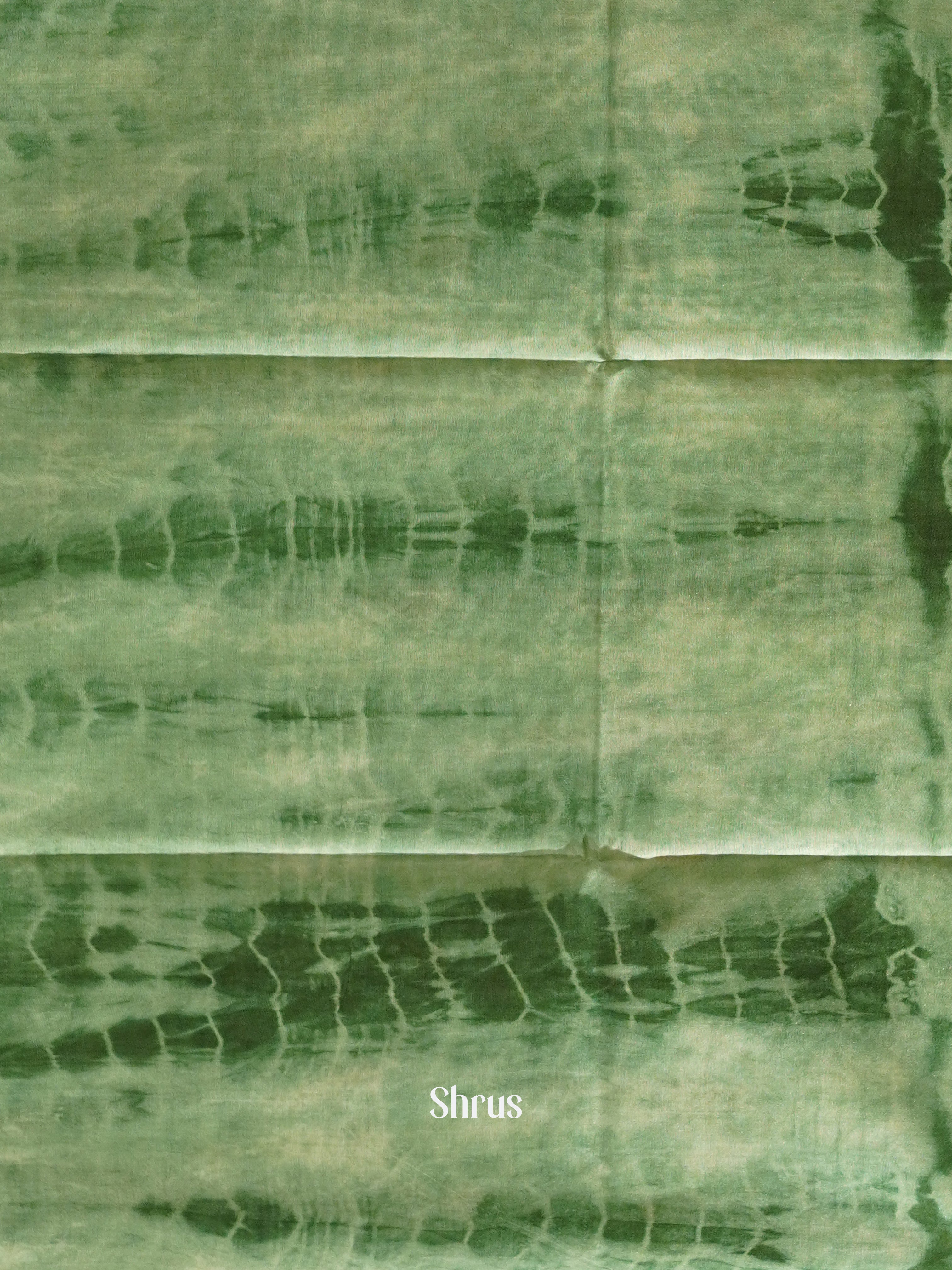 Brown & Green - Shibori Saree - Shop on ShrusEternity.com