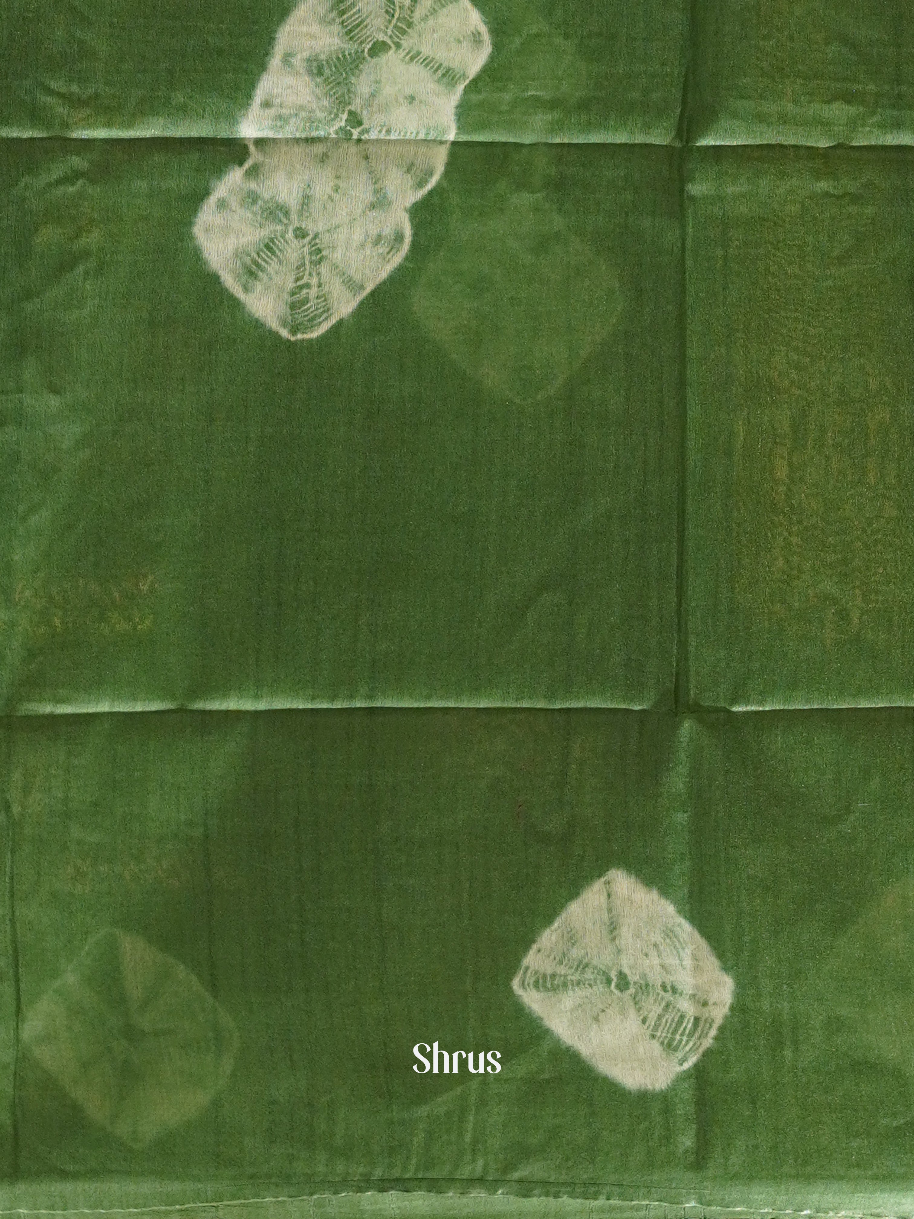 Brown & Green - Shibori Saree - Shop on ShrusEternity.com