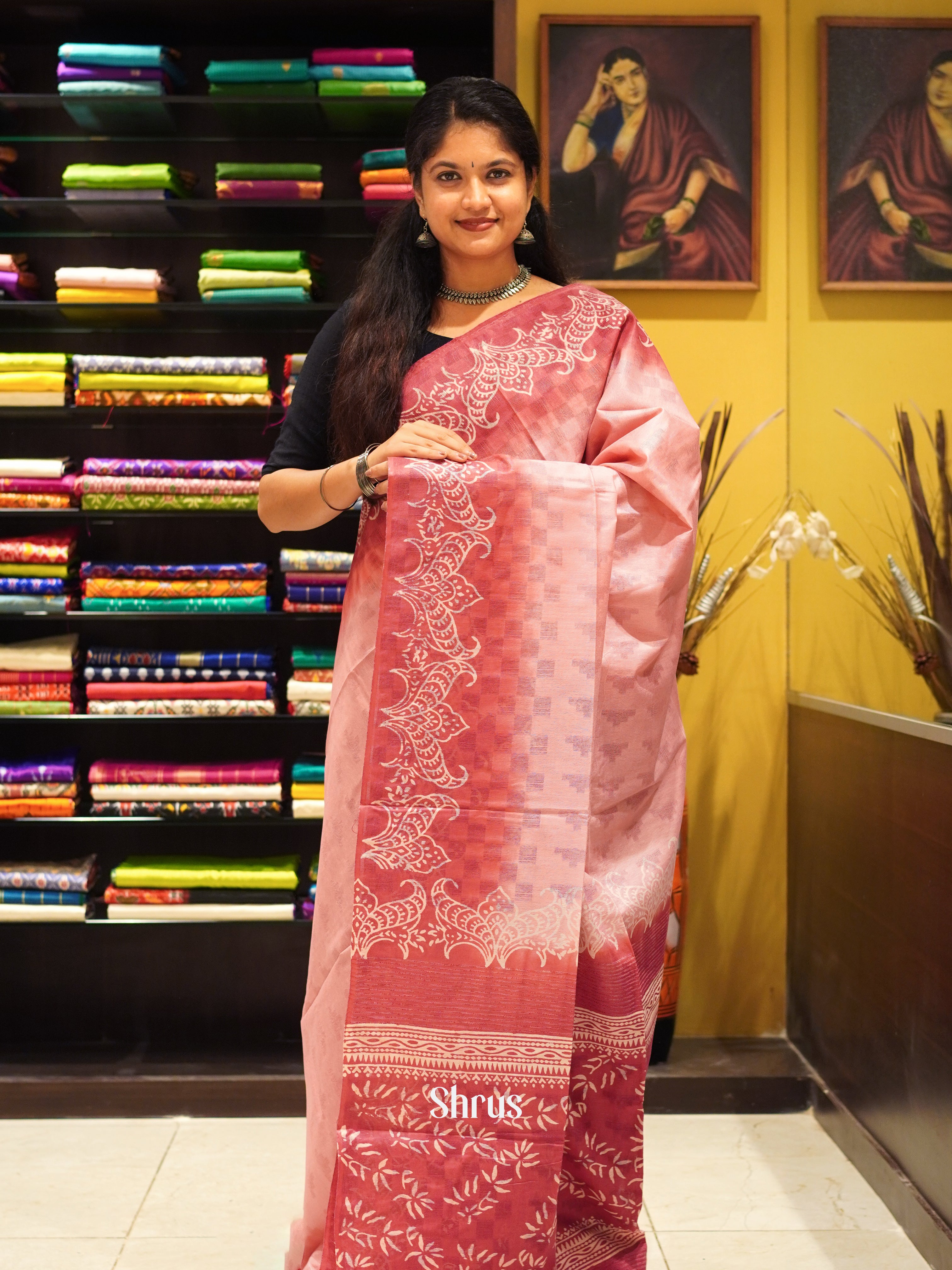 CES03182 - Semi Tussar Saree - Shop on ShrusEternity.com